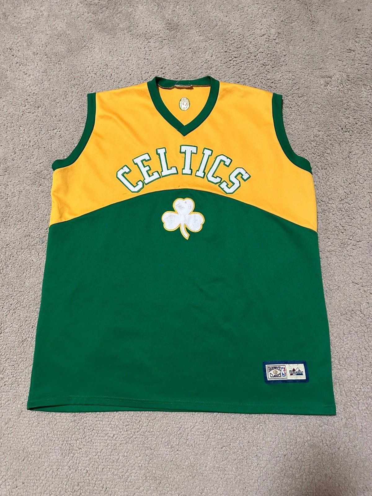 Majestic Majestic NBA Boston Celtics Throwback Basketball Jersey 2XL Size US XXL / EU 58 / 5 - 1 Thumbnail
