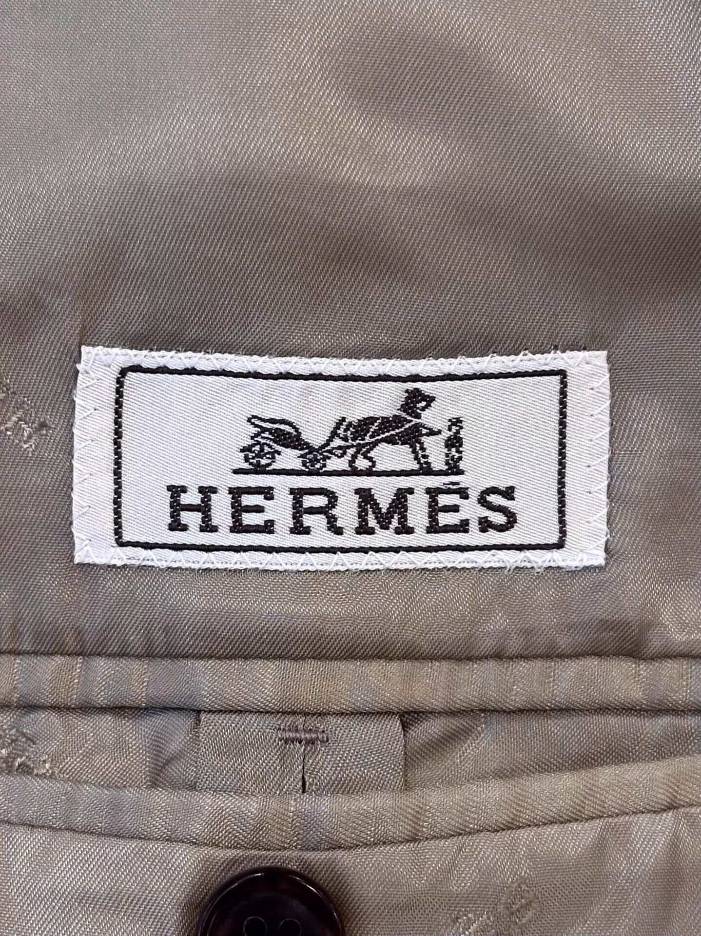 Hermes Hermes Men's Brown Cashmere Double Pocket Coat 52 Size US L / EU 52-54 / 3 - 5 Thumbnail