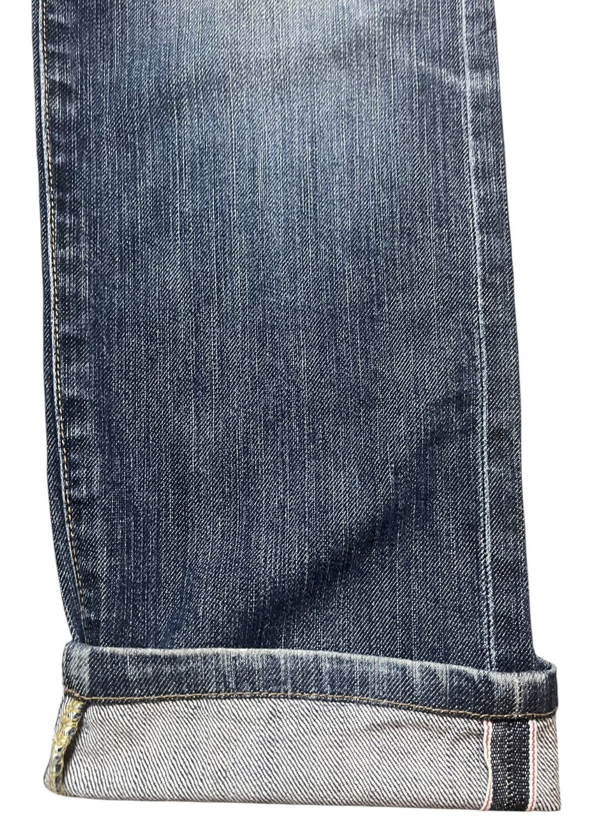 Japanese Brand Vintage Back Number Selvedge Distressed Denim Size US 29 - 5 Thumbnail