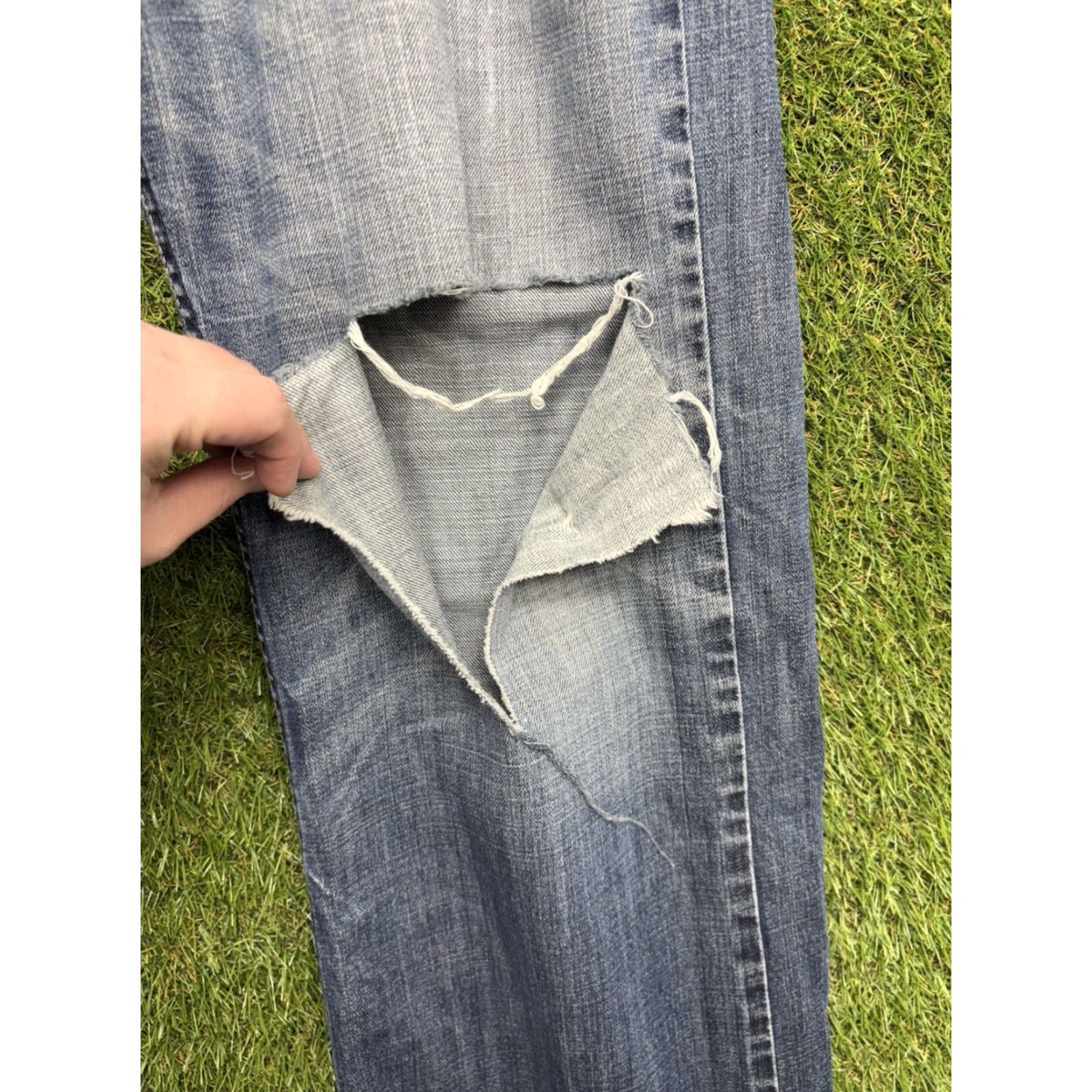 American Eagle Outfitters American Eagle Jeans Mens 36x34 Low-rise Boot Cut Medium Wash Denim Casual Size US 36 / EU 52 - 3 Thumbnail