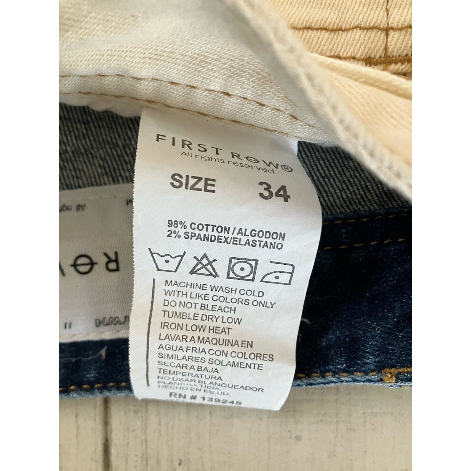 Other First Row Distressed Ripped Splatter Raw Hem Denim Jean Shor Size US 34 / EU 50 - 7 Thumbnail