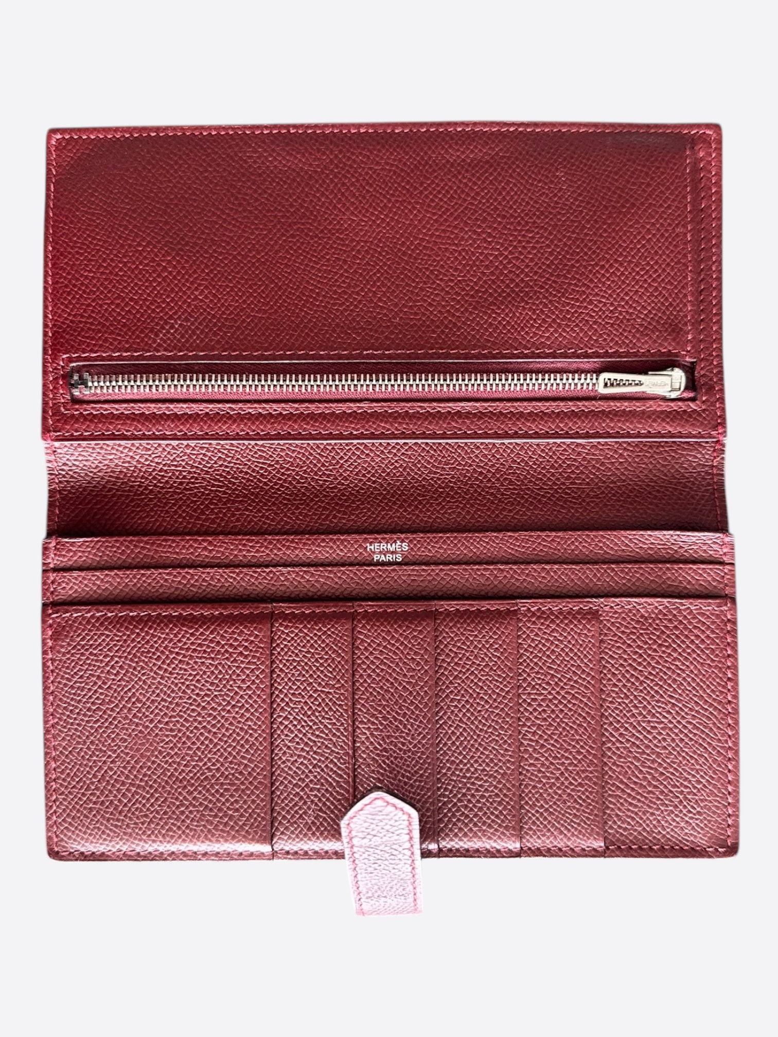 Hermes Hermes Red Epsom Bearn Wallet Size ONE SIZE - 3 Thumbnail