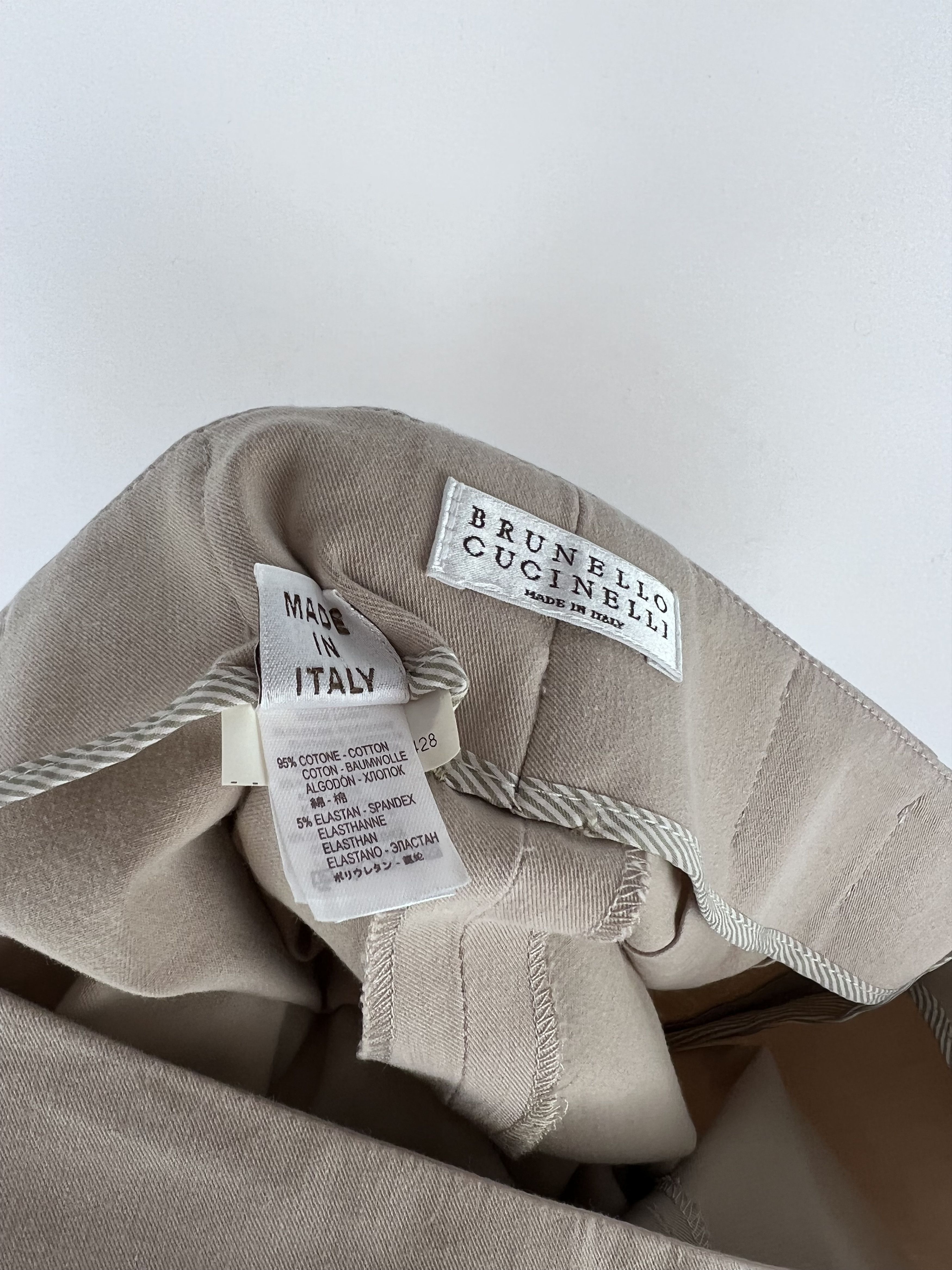 Brunello Cucinelli Brunello Cucinelli Women's Cotton Pants Size IT40 Size 27" / US 4 / IT 40 - 7 Thumbnail