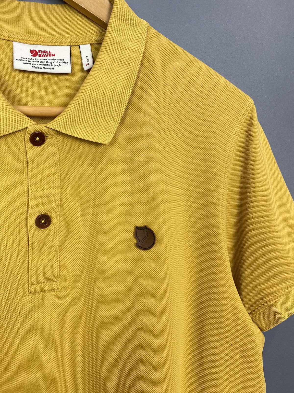 Fjallraven Fjallraven Övik Polo Shirt Short Sleeve Size M Yellow Top Size US XL / EU 56 / 4 - 4 Thumbnail