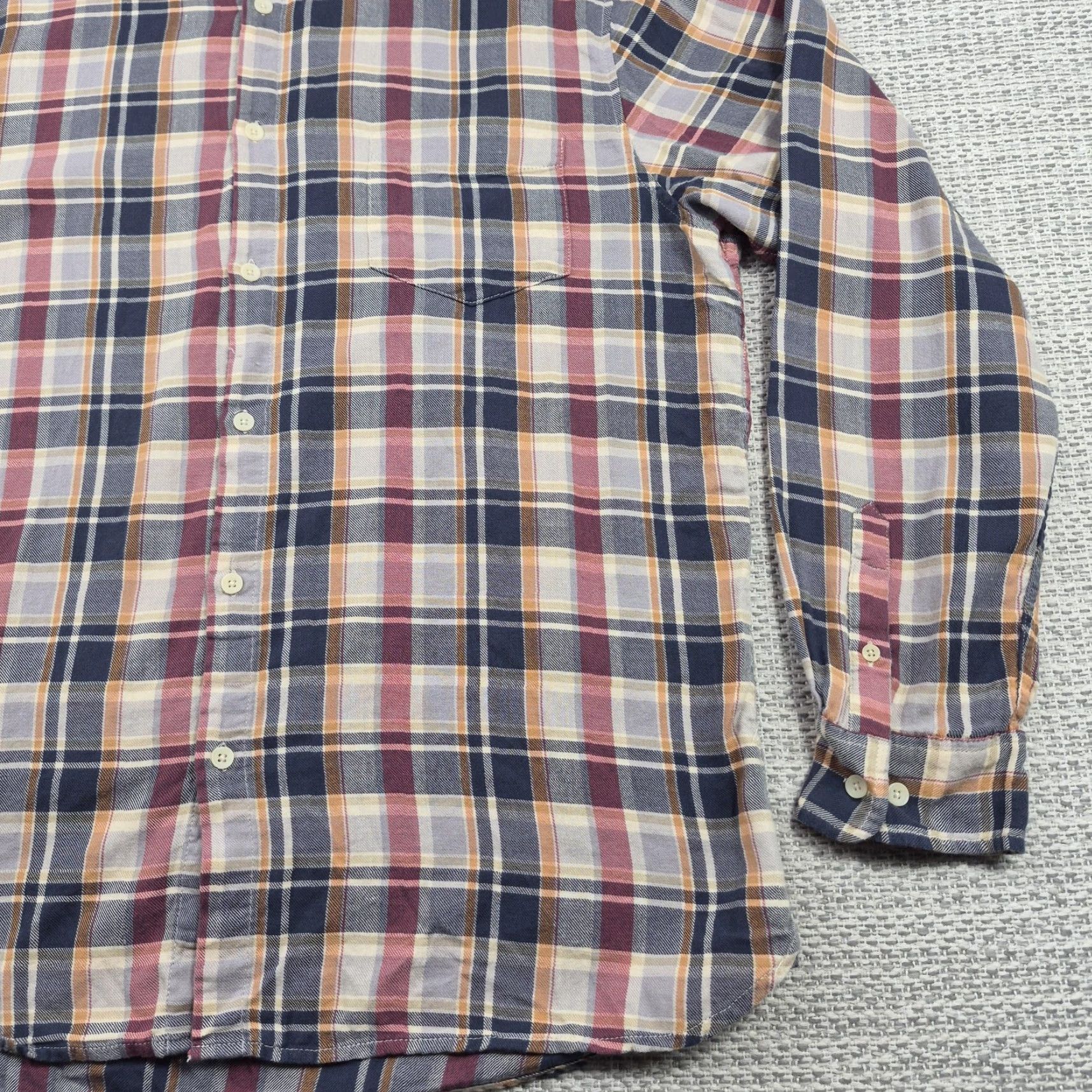 Carbon2Cobalt Carbon2cobalt Button Up Shirt Mens Large Blue Plaid Long Sleeve Casual Size US L / EU 52-54 / 3 - 2 Thumbnail