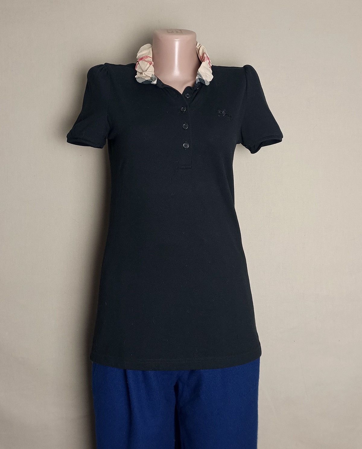 Burberry Burberry Brit Black Polo T-Shirt Womens Size S Size S / US 4 / IT 40 - 2 Thumbnail