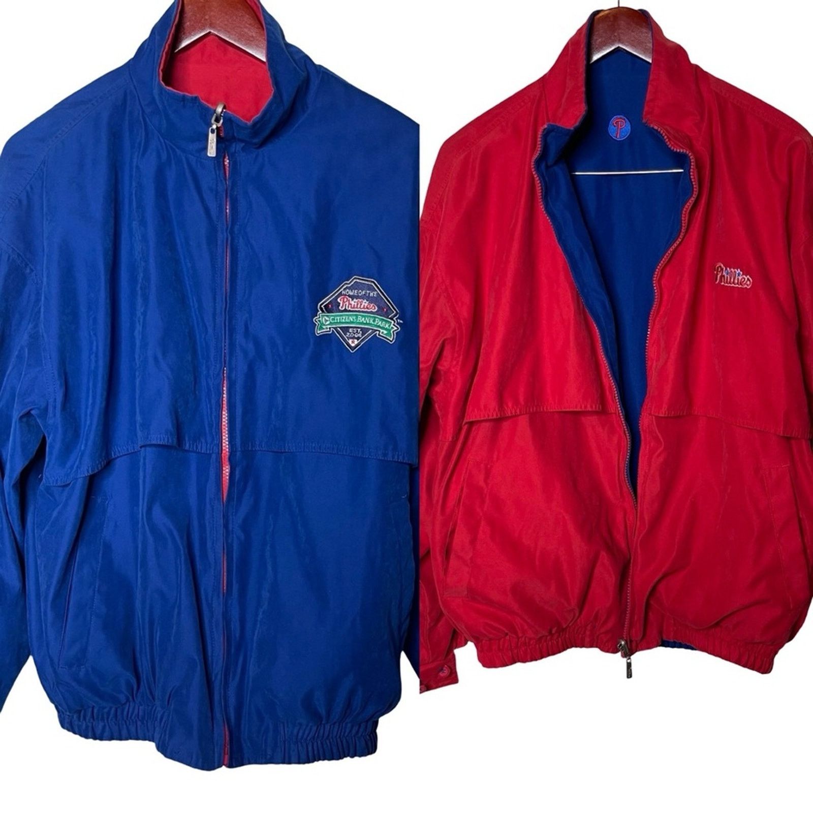 Vintage Vintage Philadelphia Phillies Signatures reversible jacket Size US L / EU 52-54 / 3 - 1 Thumbnail