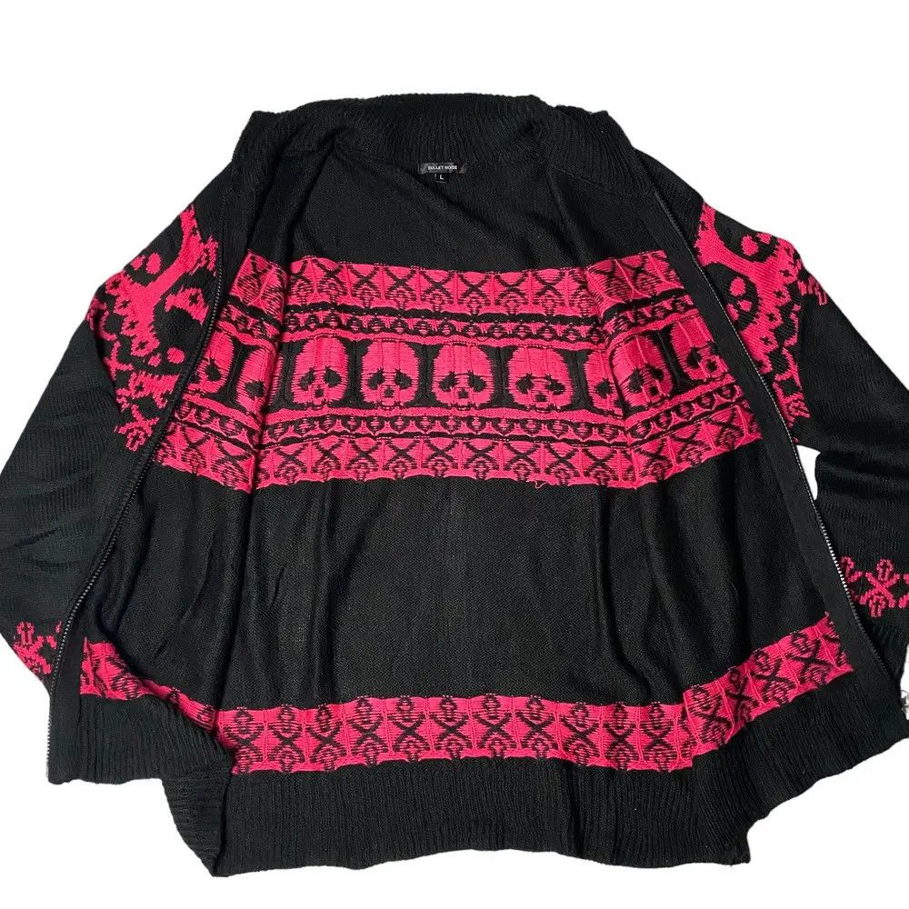 If Six Was Nine 2000's Bullet Noise Skull Cross Knitted Size US M / EU 48-50 / 2 - 5 Thumbnail