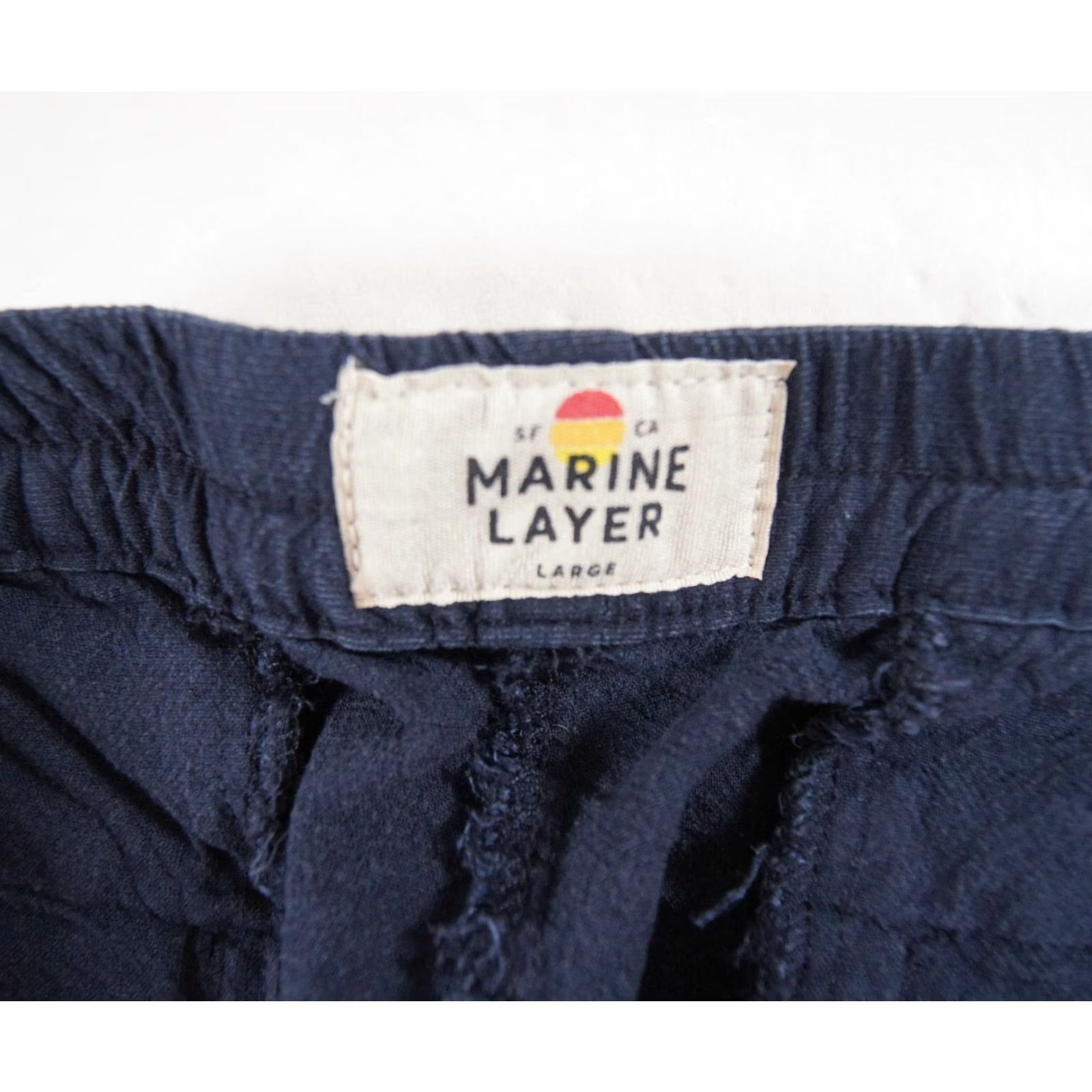 Marine Layer VINTAGE Marine Layer Women's Pants L Blue Tencel Spandex Casual Travel Straight Inseam 25" Size 36" / US 14 / IT 50 - 6 Thumbnail