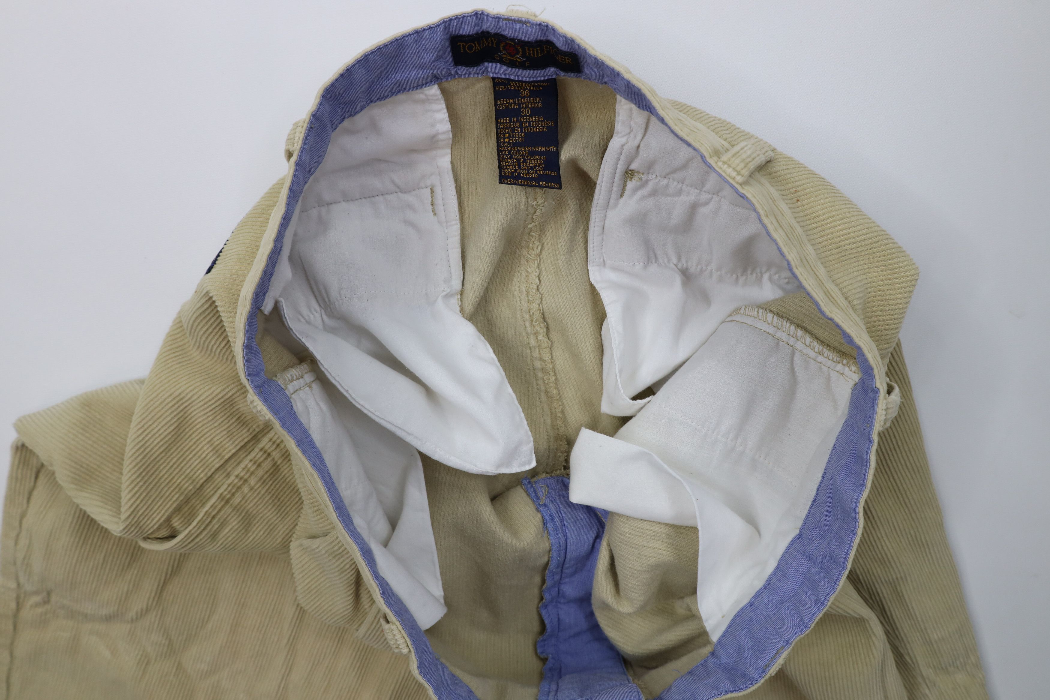 Tommy Hilfiger Vintage 90s Tommy Hilfiger Golf Wide Leg Corduroy Pants Size US 36 / EU 52 - 8 Thumbnail