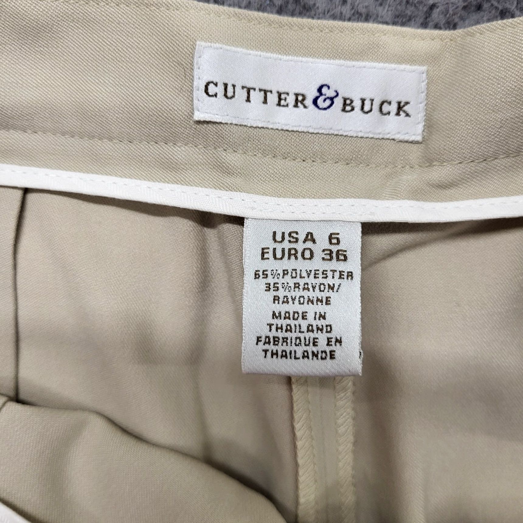 Cutter & Buck Cutter Buck Women's Skort Skirt Size 6 Beige DryTec Tennis Pickleball Walking Skort Beige Drytec Size 28" / US 6 / IT 42 - 2 Thumbnail