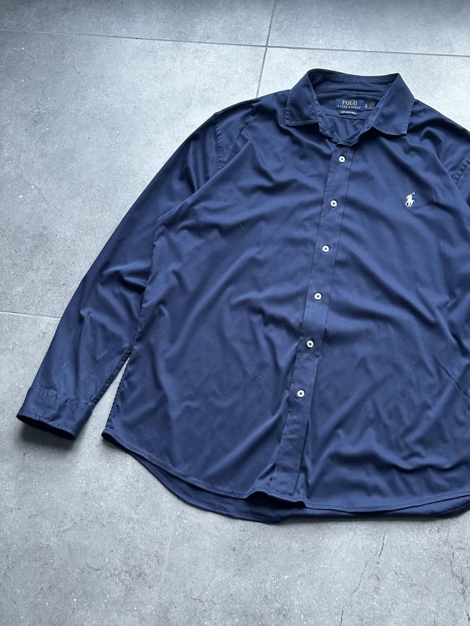 Polo Ralph Lauren Rare Polo Ralph Lauren Navy Luxury Shirt Size XL Size US XL / EU 56 / 4 - 3 Thumbnail