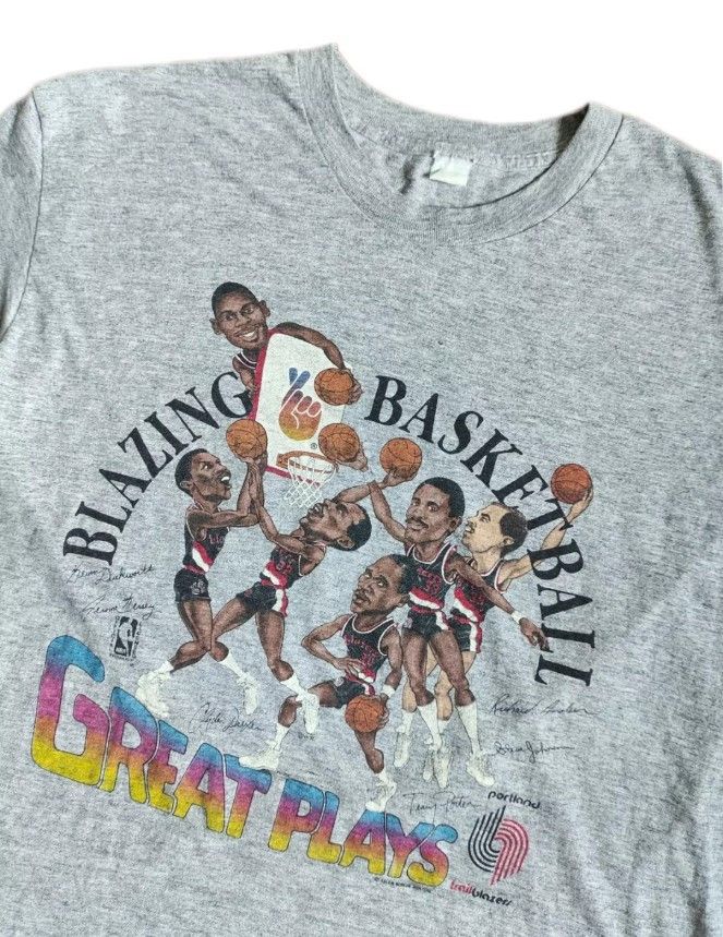 Salem Sportswear × Vintage Vintage Portland Traiblazers caricature 90s T-shirt Size US XL / EU 56 / 4 - 4 Thumbnail