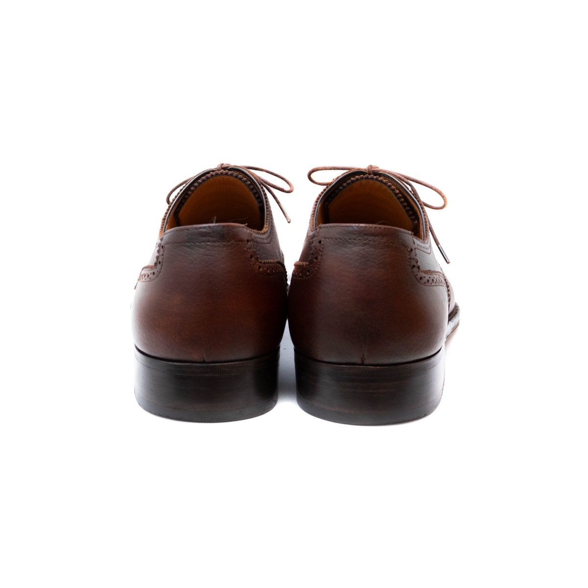 Salvatore Ferragamo Salvatore Ferragamo Brown Leather Oxford CapToe Brogue 10.5D Size US 10.5 / EU 43-44 - 6 Thumbnail