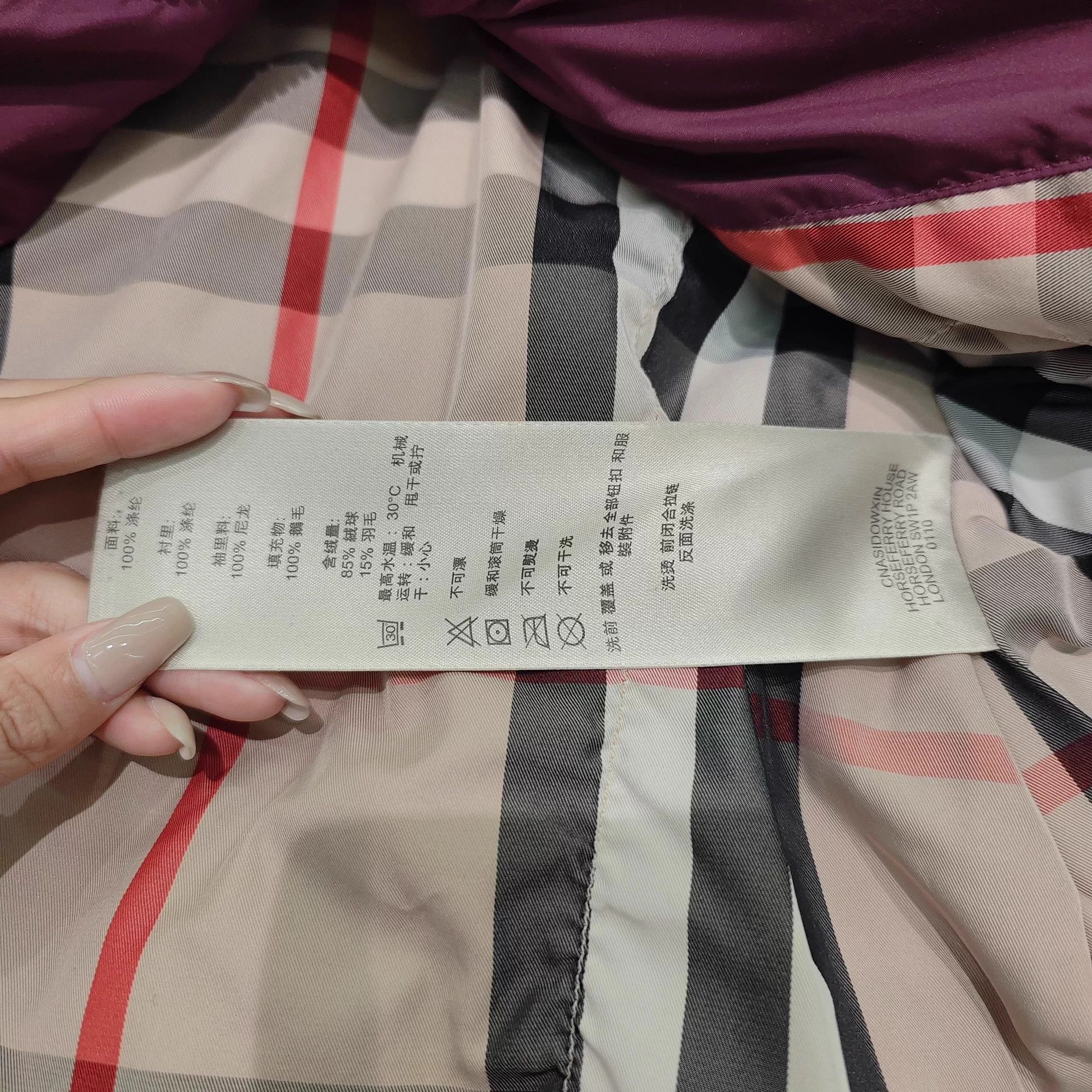 Burberry Burberry Women's M 99 New Down Coat Size M / US 6-8 / IT 42-44 - 6 Thumbnail