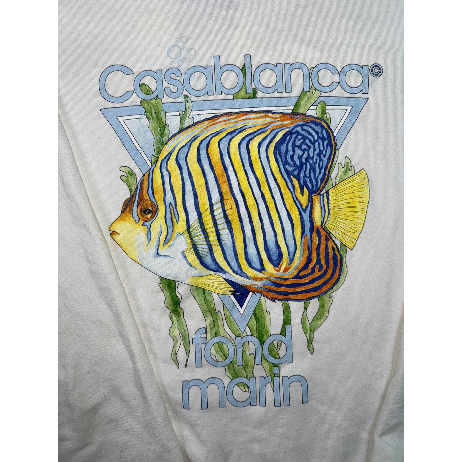 Casablanca Casablanca Graphic White Crewneck Size XL / US 12-14 / IT 48-50 - 3 Thumbnail