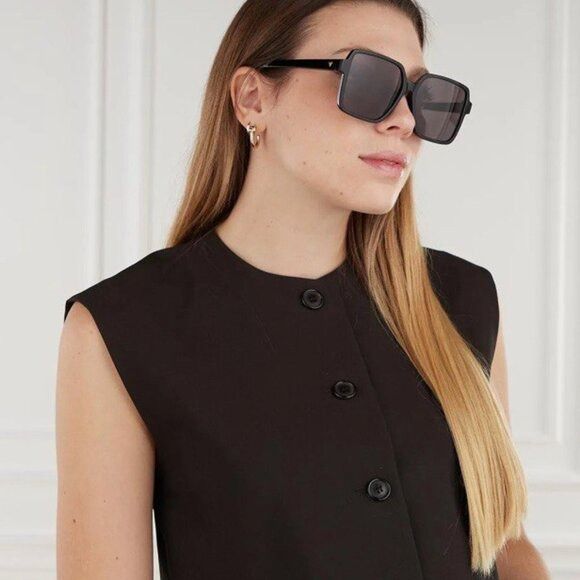 Bottega Veneta 🕶️ New Bottega Veneta BV1317SK 001 Sunglasses - Black Frame Size ONE SIZE - 4 Thumbnail