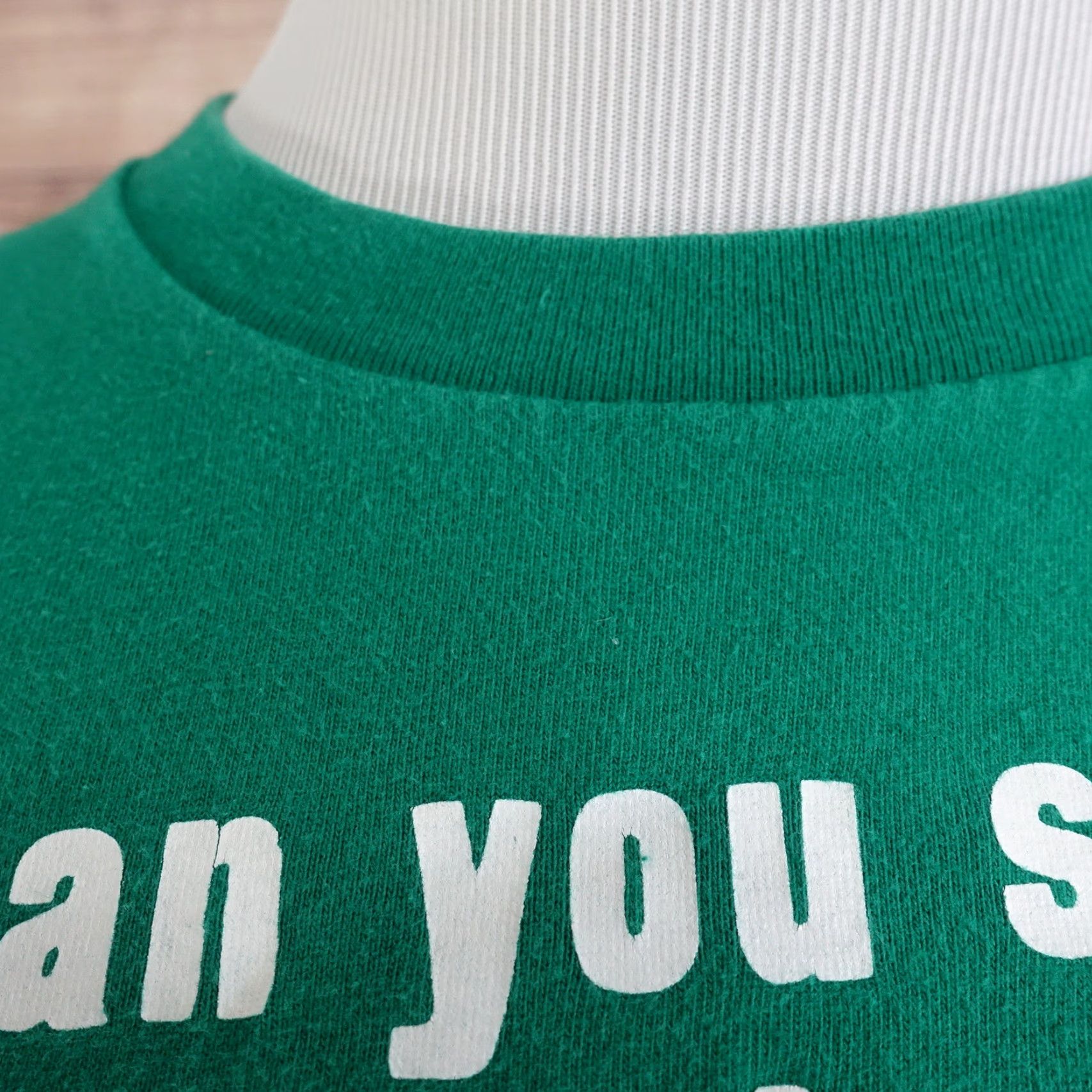 Vintage VINTAGE Funny Graphic T-Shirt "CAN YOU SKIP TO THE PART WHERE I CARE?" 00s Humor Unisex Adult Size L Green Size US L / EU 52-54 / 3 - 3 Thumbnail