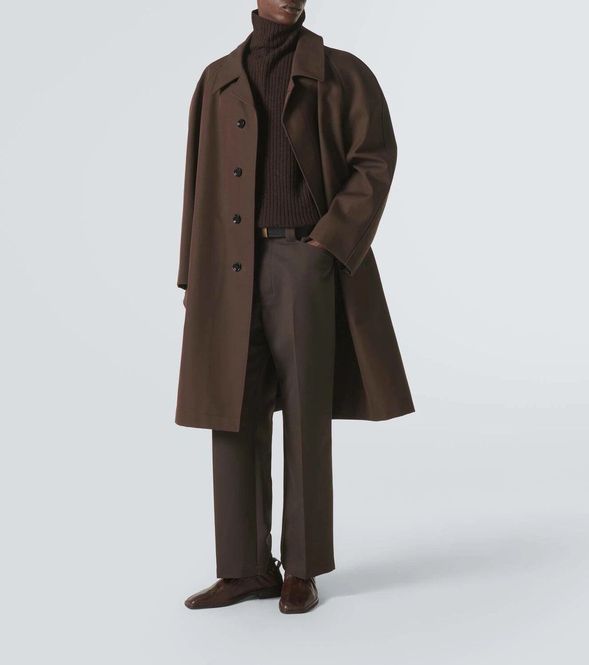 Lemaire FW24 Lemaire Car Coat - Espresso Size US M / EU 48-50 / 2 - 1 Thumbnail