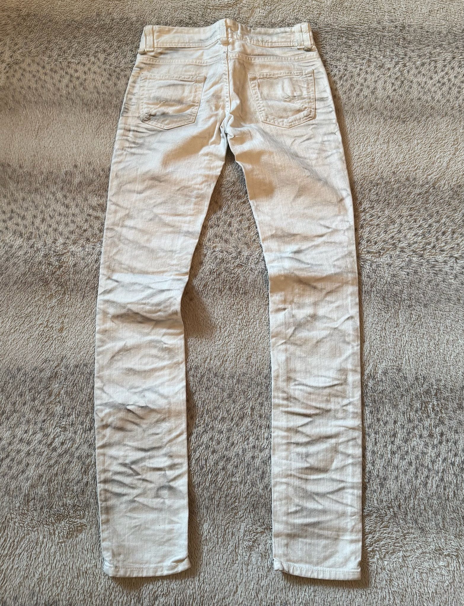 John Galliano Galliano Vintage Y2K Dirty Fade Skinny Jeans size 26 Size 26" / US 2 / IT 38 - 2 Thumbnail