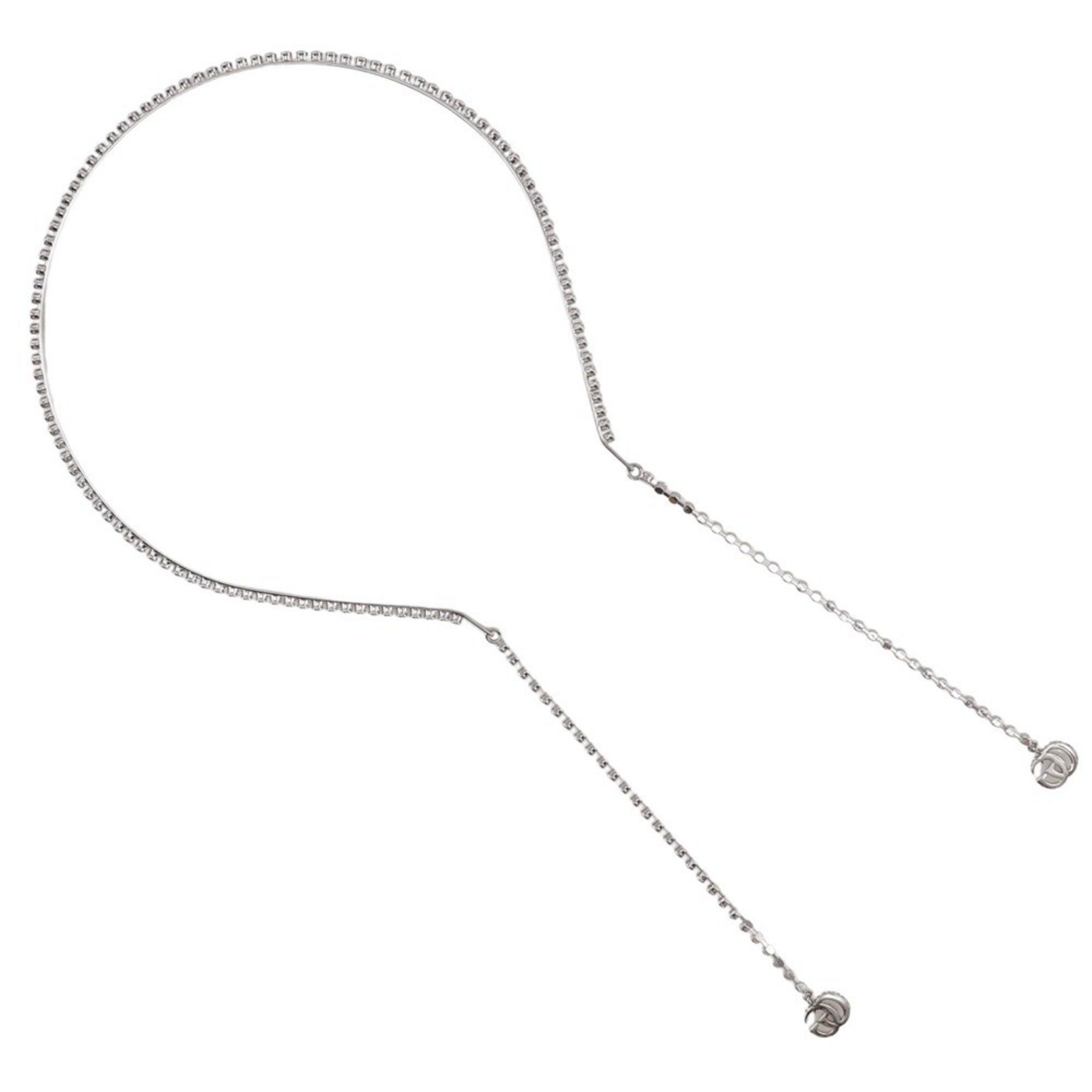 Gucci Gucci GG x Rhinestone Silver Headband for Women Size ONE SIZE - 1 Thumbnail