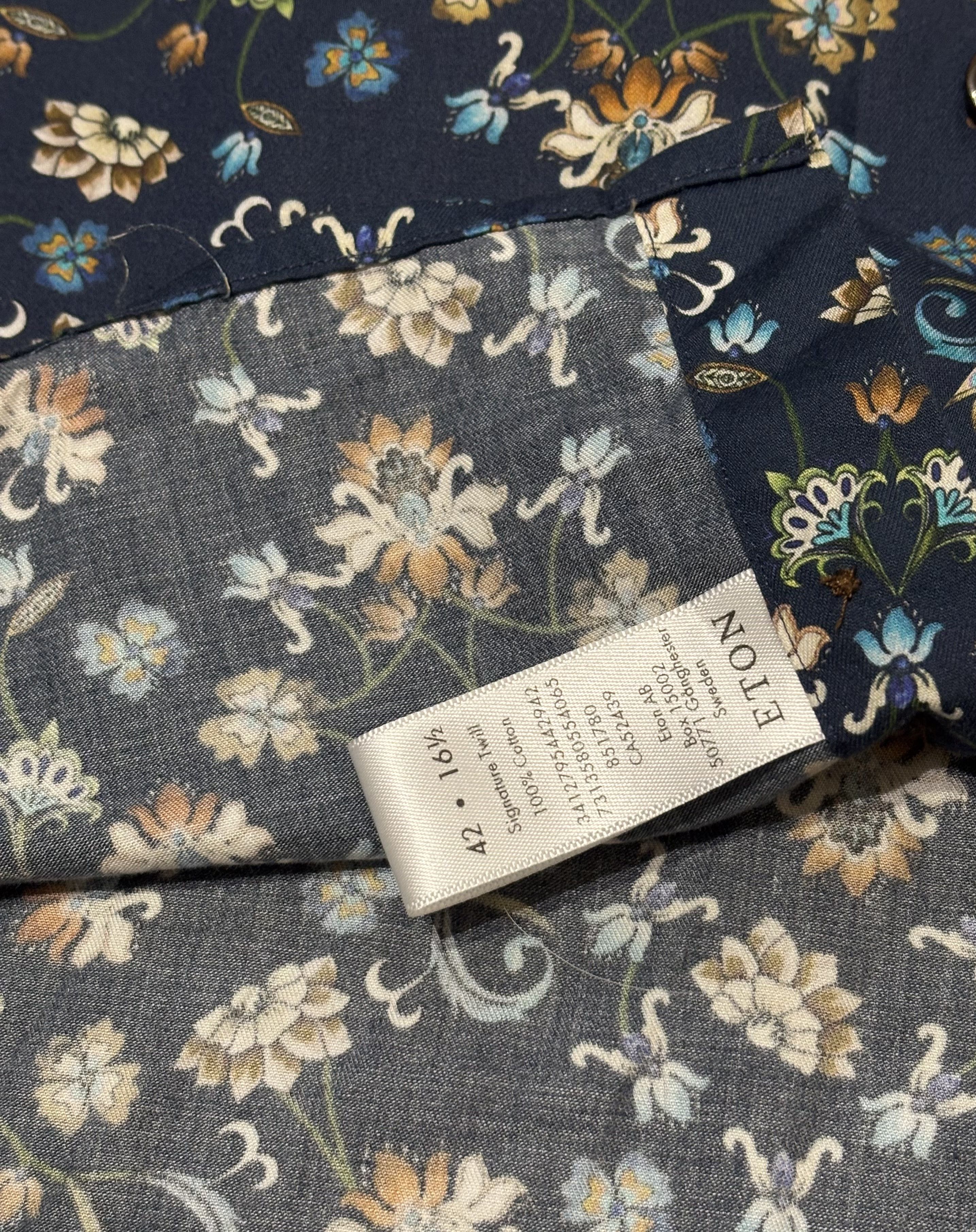 Eton Eton slim shirt Colorful Flowers size 42 Size US M / EU 48-50 / 2 - 12 Thumbnail