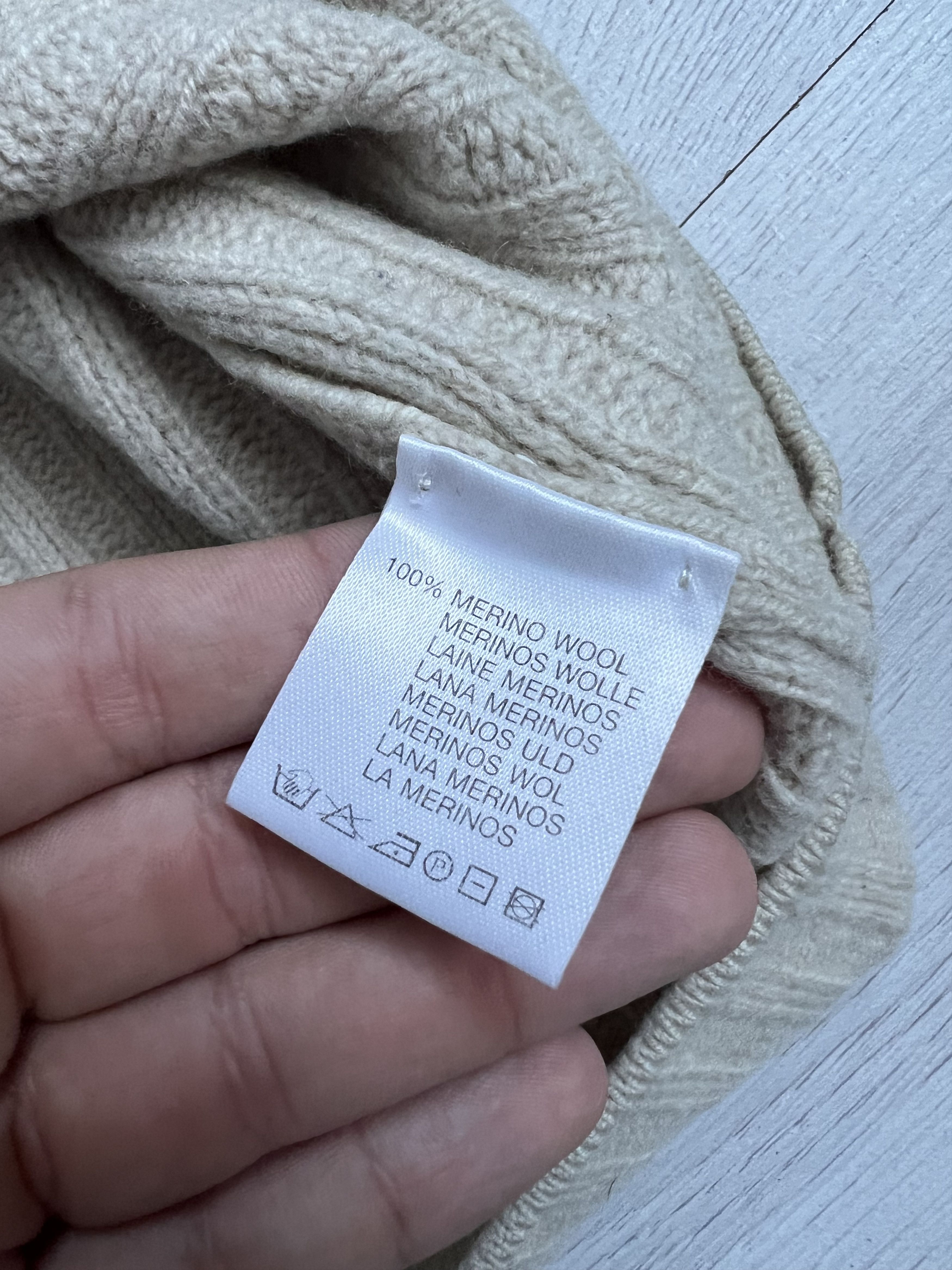 Burberry × Vintage Burberry Men's Cream and Tan Jumper Size US L / EU 52-54 / 3 - 4 Thumbnail