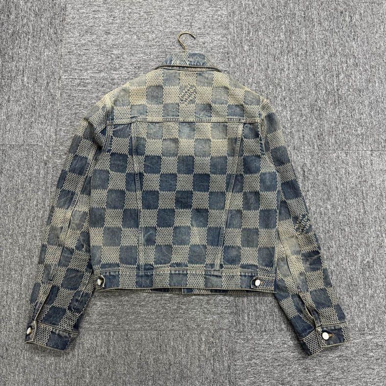 Louis Vuitton Checkered Denim Jacket -2505