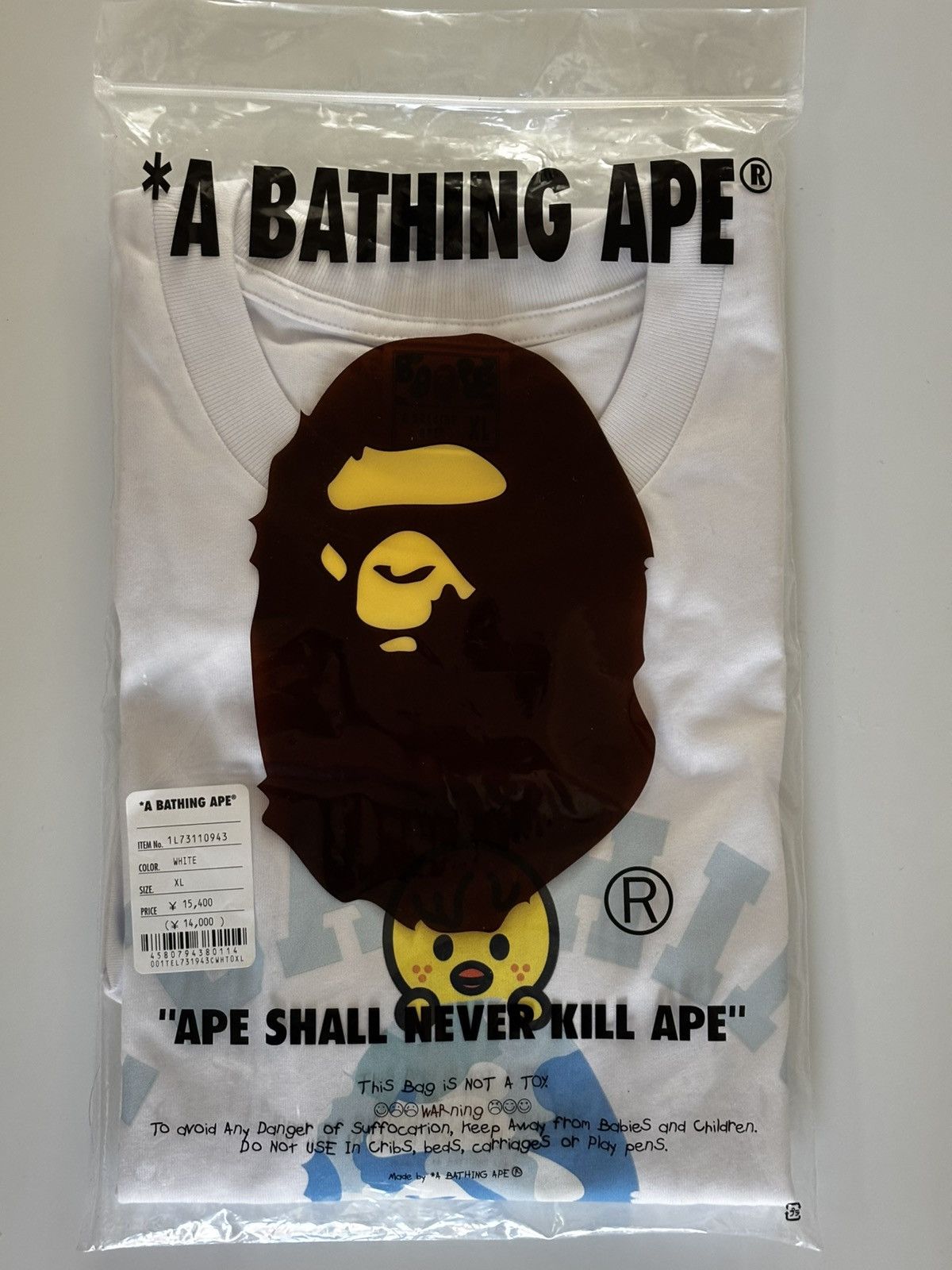 Bape Auth ape bape x stray kids bbokari college tee t shirt xl Size US XL / EU 56 / 4 - 10 Thumbnail