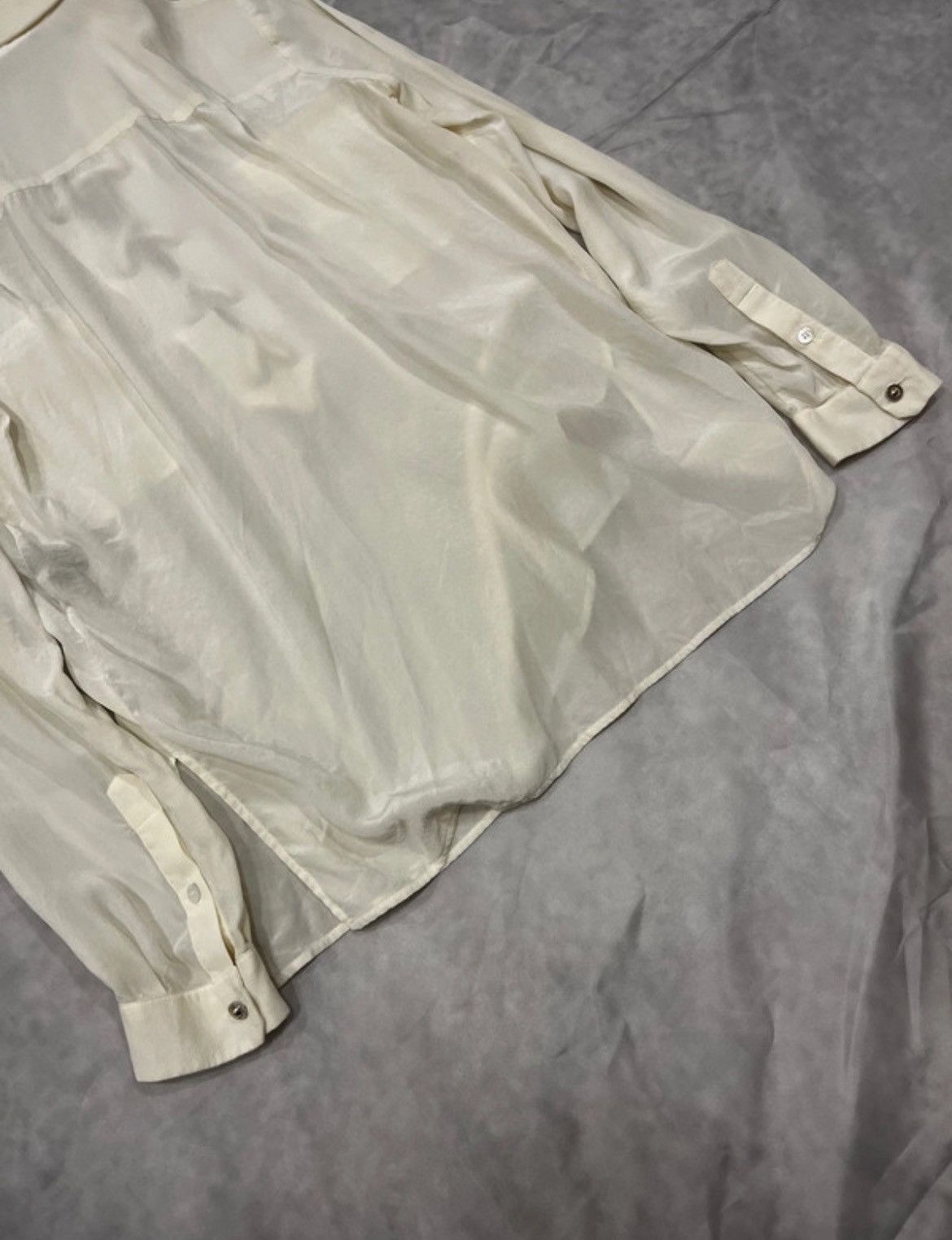 Roberto Cavalli Roberto Cavalli Lace-Up Sheer Blouse Size M / US 6-8 / IT 42-44 - 8 Thumbnail