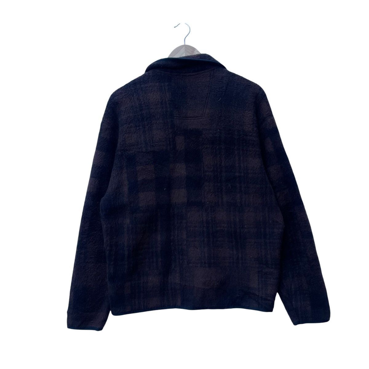 Blue Blue Japan 💥Japanese Brand 90s Ixix Checked Shadow Plaid Wool jacket Size US M / EU 48-50 / 2 - 2 Thumbnail