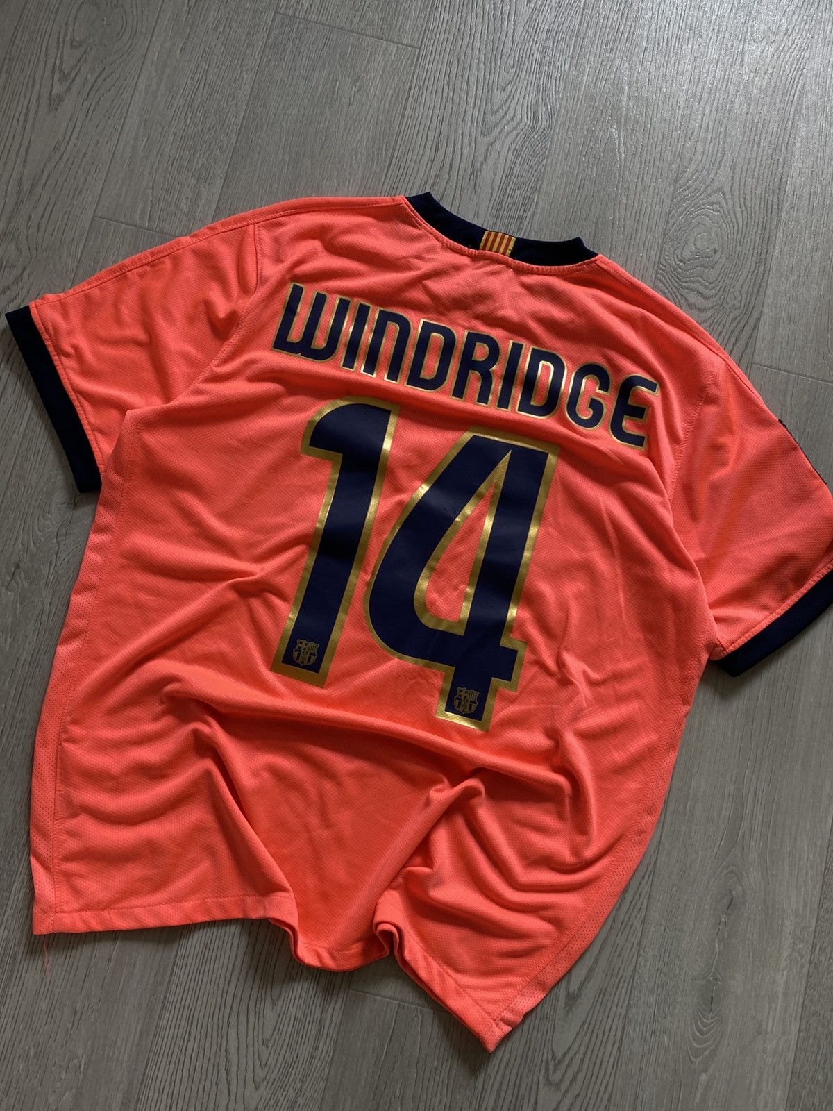Nike Vintage Nike F.C Barselona #14 WINDRIDGE Soccer Jersey Y2k M Size US M / EU 48-50 / 2 - 12 Thumbnail