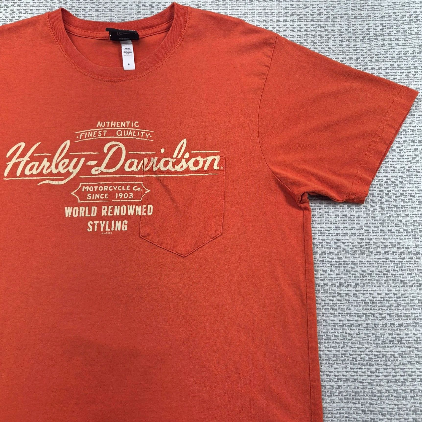 Harley Davidson Harley-Davidson Caliente Shirt Mens Medium Orange Graphic Tee San Antonio Texas Shirt Mens M Orange Harley-Davidson Caliente Shirt Texas USA Size US M / EU 48-50 / 2 - 4 Thumbnail