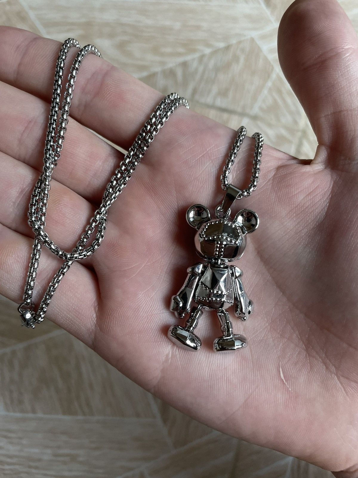 Japanese Brand × Jewelry Very Rare Avant Garde Y2K Chain Dots Logo Toy Bear Necklaces Size ONE SIZE - 1 Thumbnail