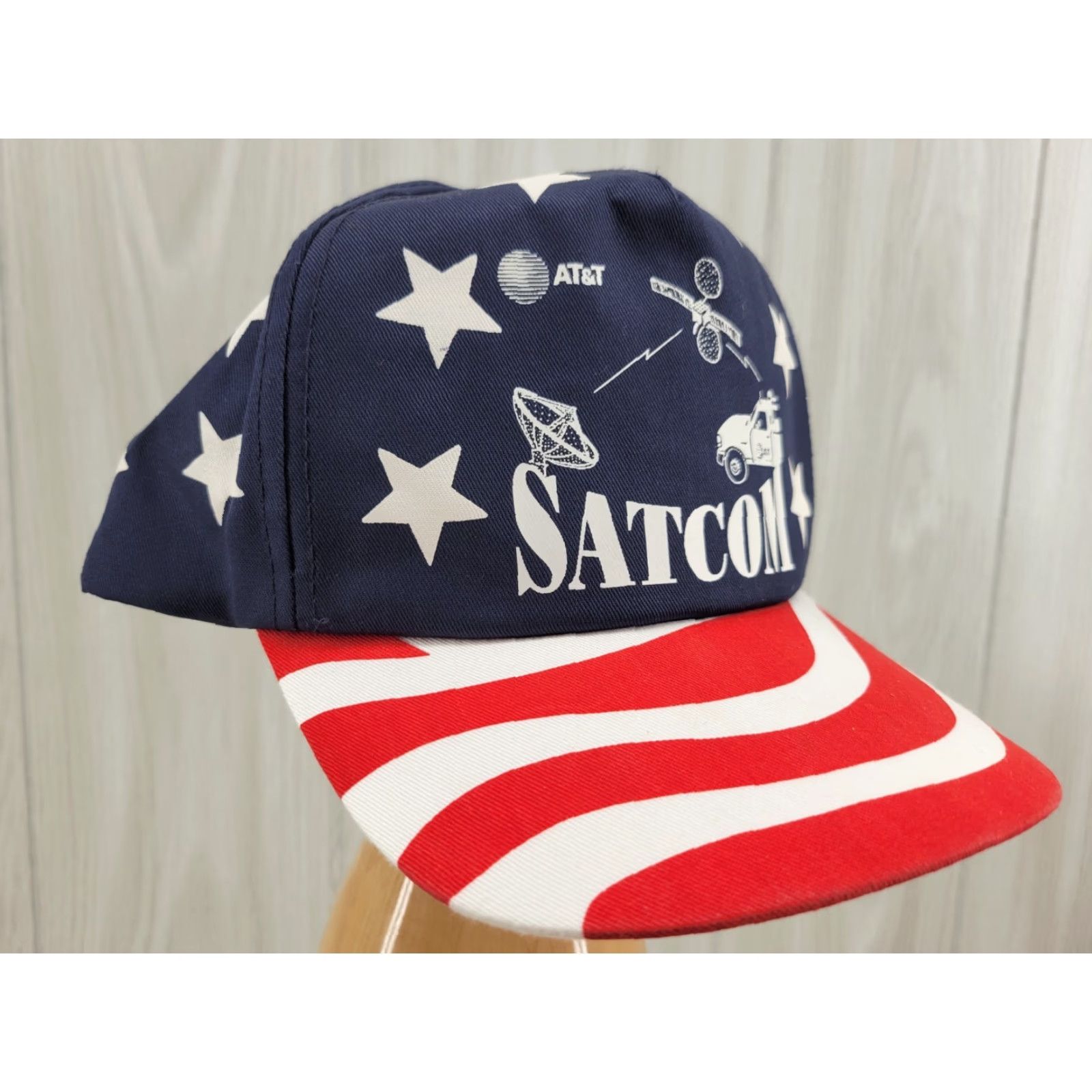 Vintage VINTAGE Cobra SnapBack Hat American Flag Men One Size Blue Size ONE SIZE - 3 Thumbnail
