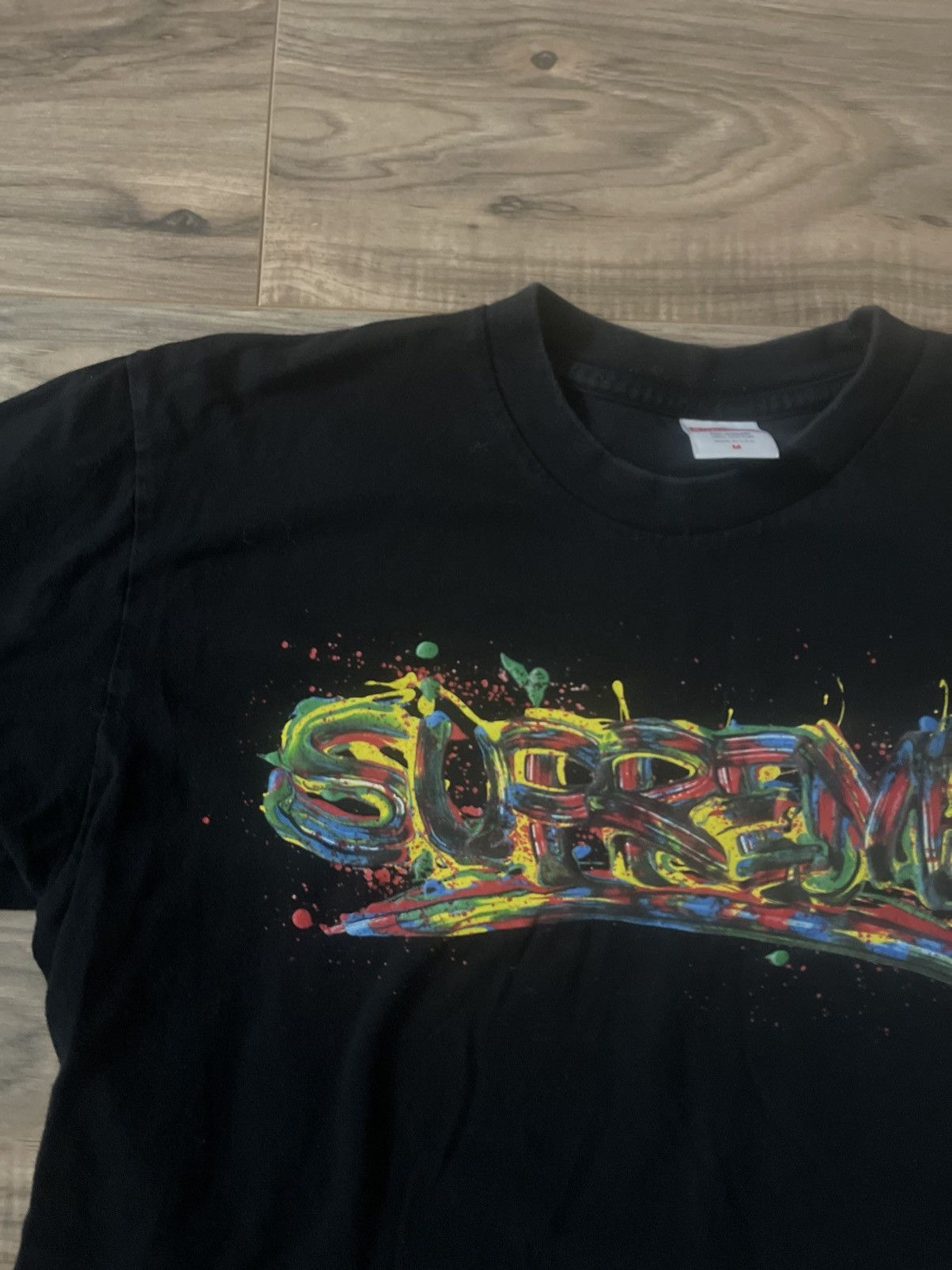 Supreme Supreme Paint Logo Tee Size US M / EU 48-50 / 2 - 8 Thumbnail