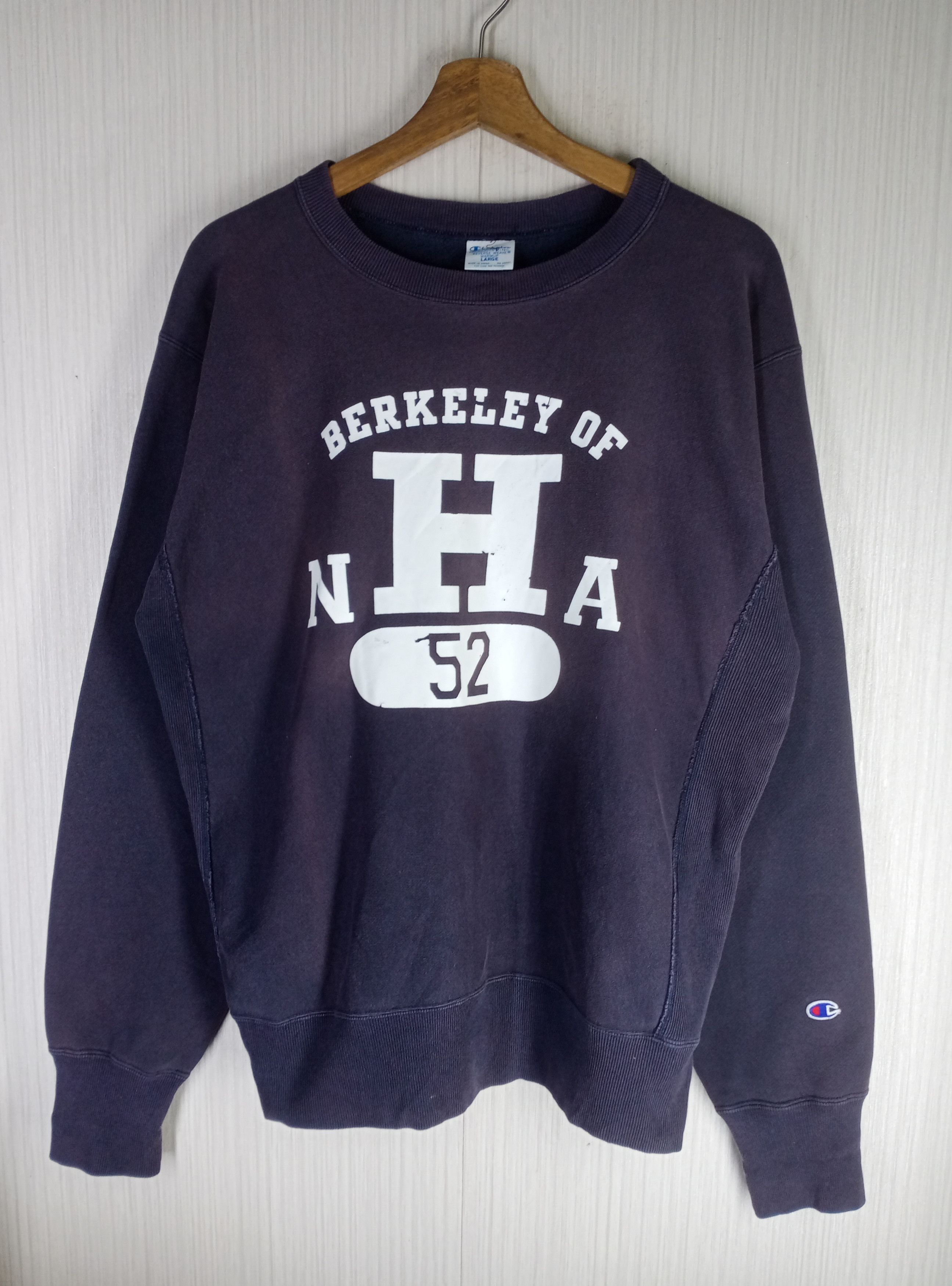 Champion 90s Champion Reverse Weave Berkeley Of NHA 52 Sweatshirt Size US L / EU 52-54 / 3 - 1 Thumbnail