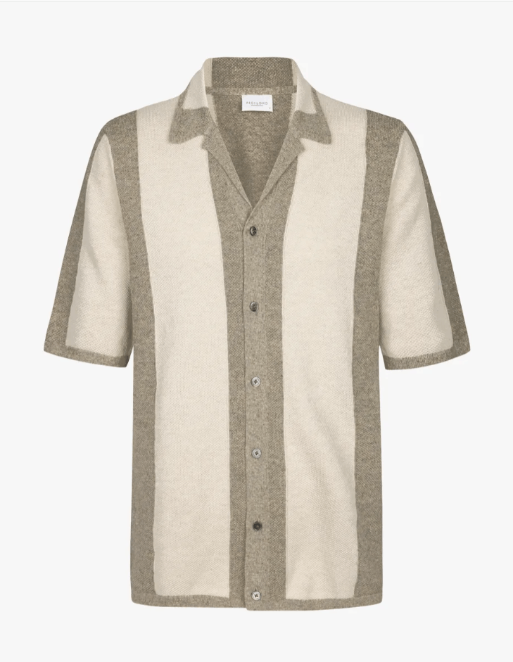 Other BNWT SS25 PROFUOMO CAMP STRIPE COTTON POLO L Size US L / EU 52-54 / 3 - 10 Thumbnail
