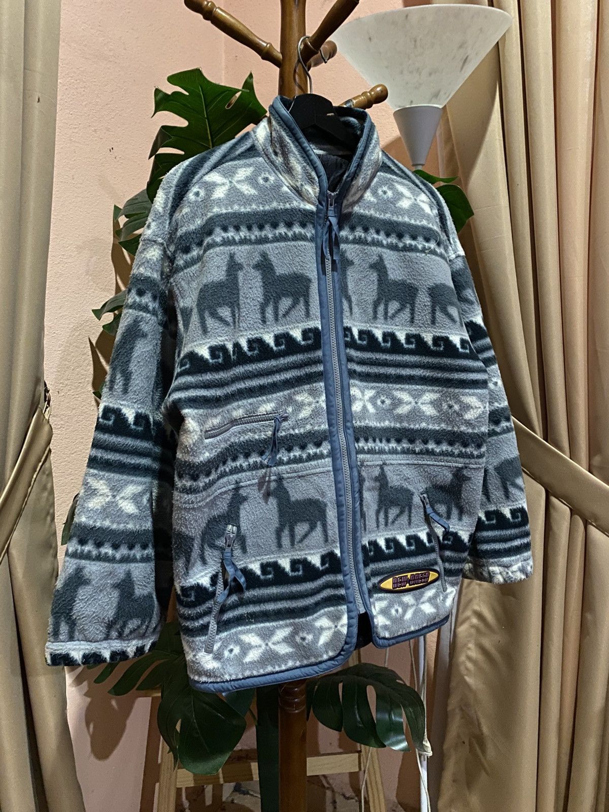 Vintage Vintage New Breed Aztec Pattern Fleece Jacket | 90s Outdoor Size US M / EU 48-50 / 2 - 5 Thumbnail