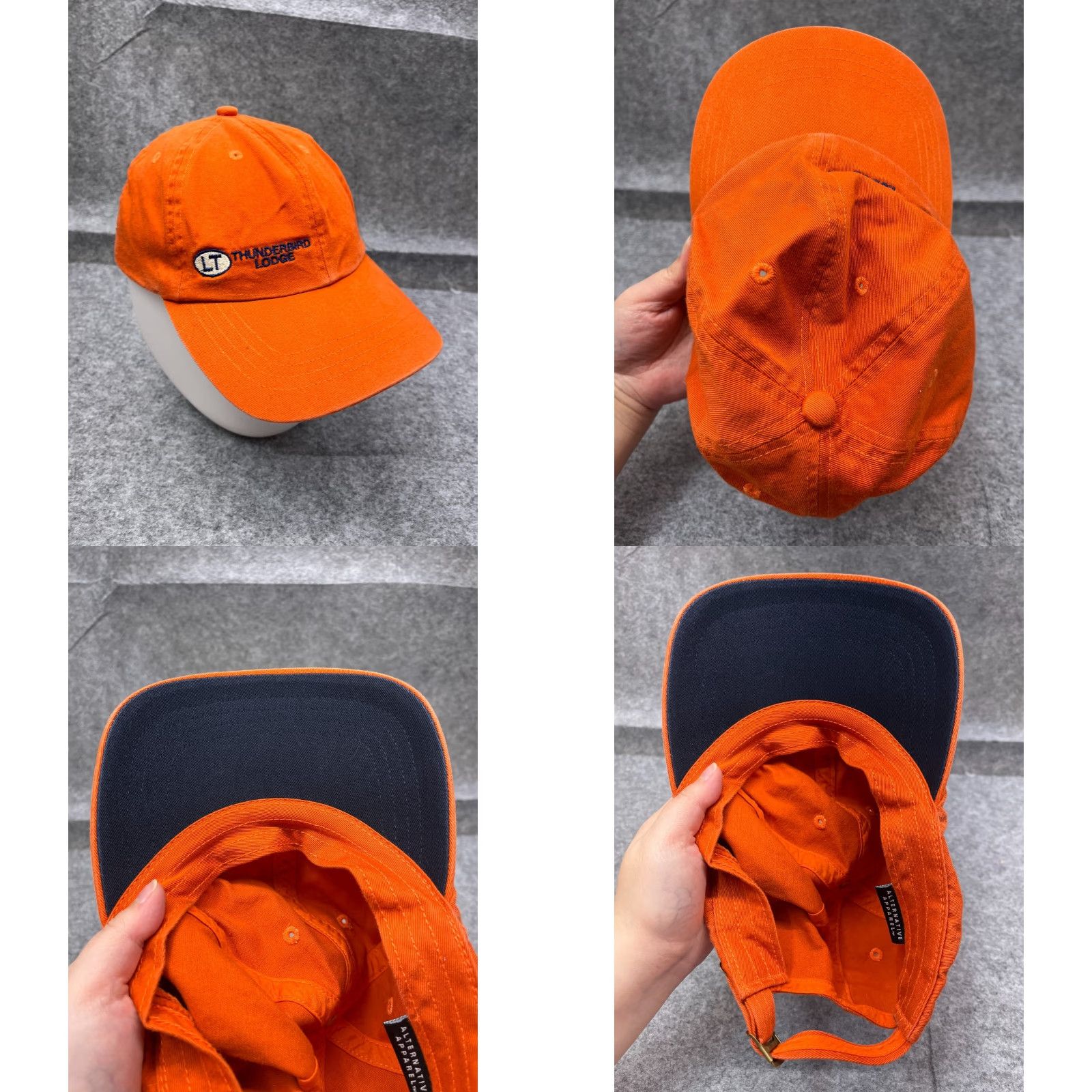 Alternative Apparel Alternative Apparel Baseball Cap Adjustable Outdoor Hat Adults One Size Orange Mens Size ONE SIZE - 8 Thumbnail