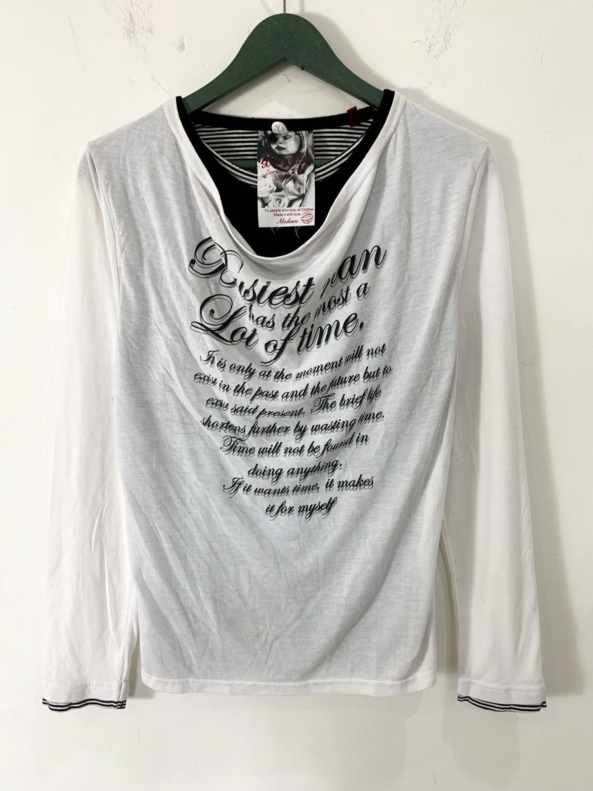 KMRii Japanese beaumere double layer Long Sleeve y2k gothic Size US S / EU 44-46 / 1 - 1 Thumbnail
