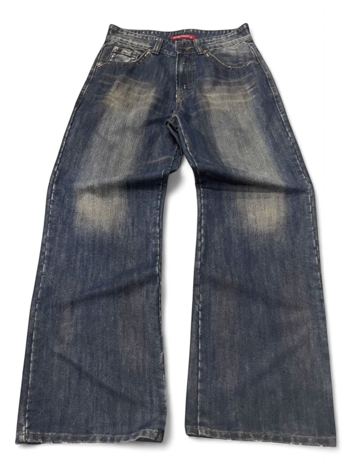 Hysteric Glamour × Japanese Brand × Valentino Rudolph Valentino Japan Mud Wash Baggy Loose Jeans Size US 32 / EU 48 - 1 Thumbnail