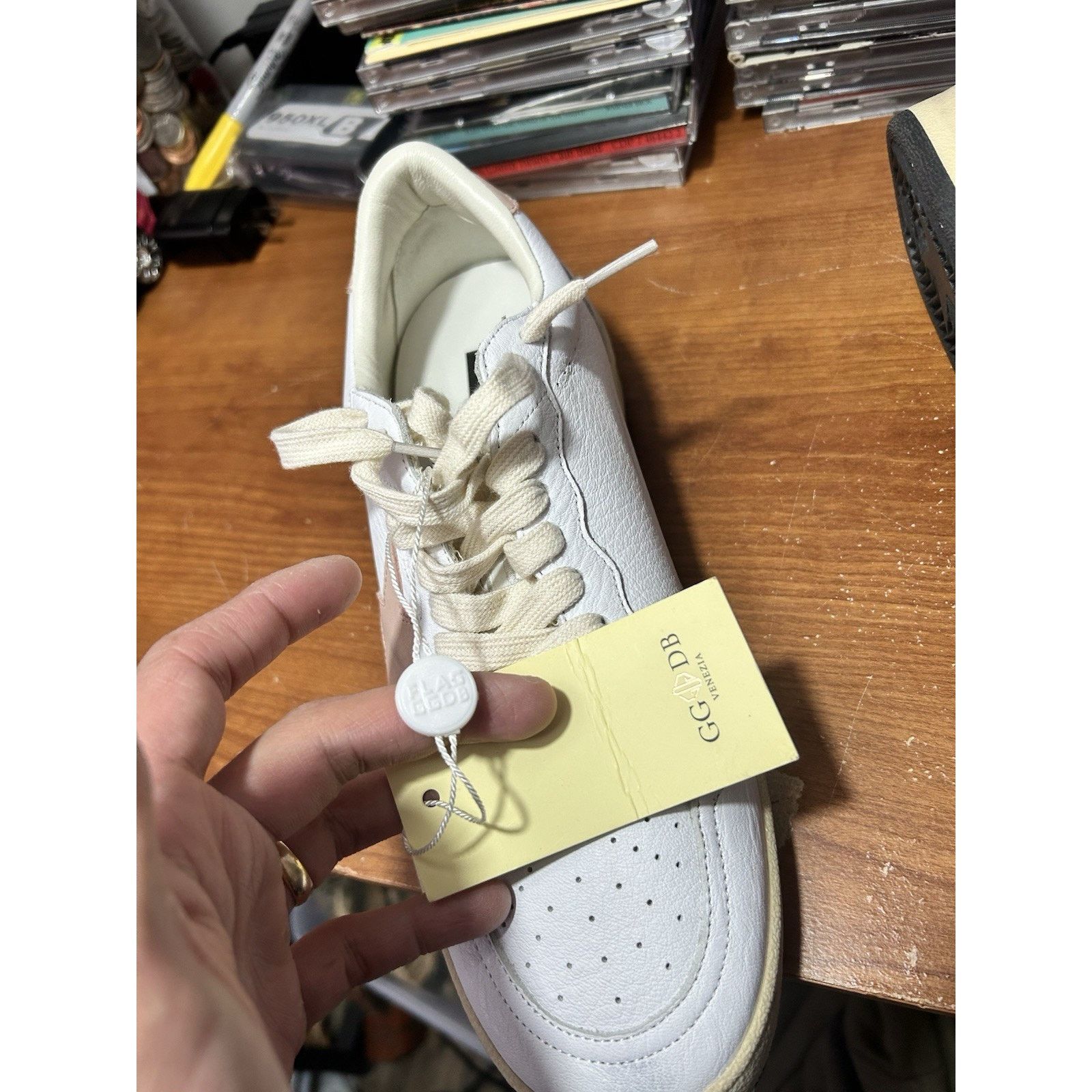 Golden Goose Golden Goose Women’s Ball Star Size 40 White/Pink/Platinum Size US 10 / IT 40 - 6 Thumbnail