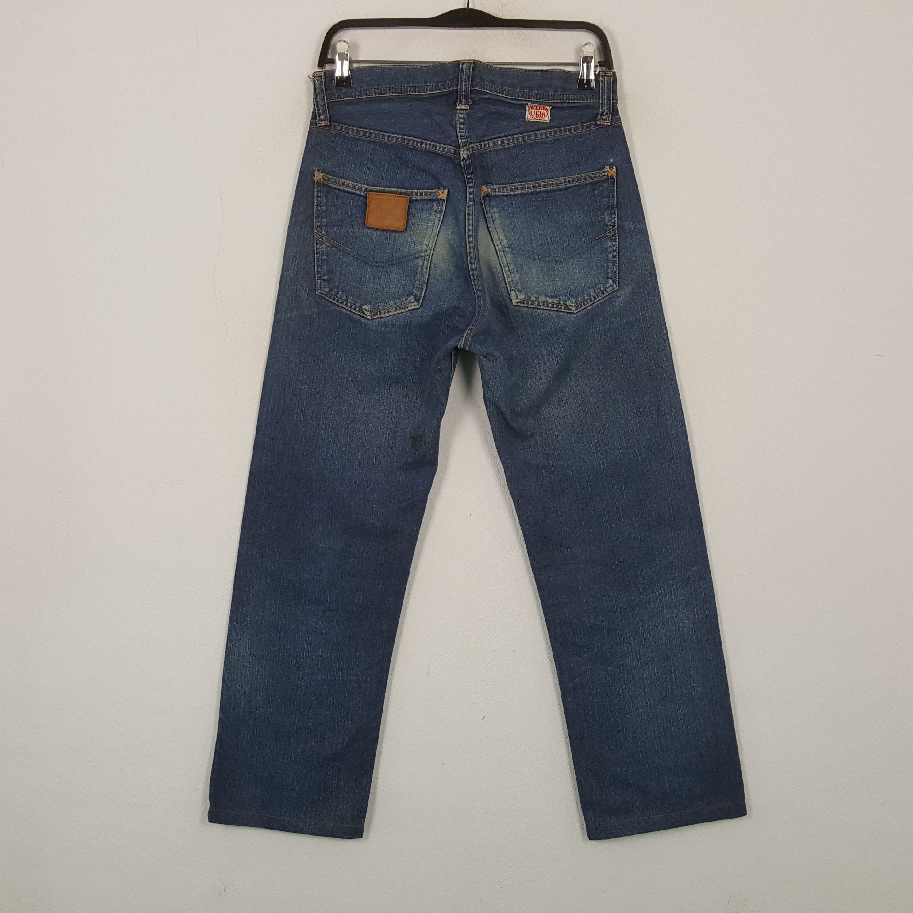 Vintage Head Light Japanese Streetwear Style Jeans RR13 Size US 30 / EU 46 - 4 Thumbnail