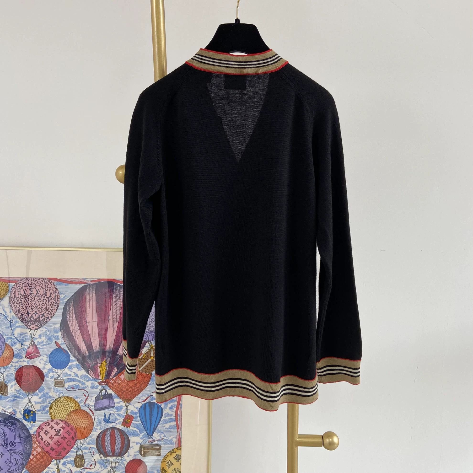 Burberry Burberry Black Knit Cardigan 14Y 4621 Size US XS / EU 42 / 0 - 2 Thumbnail