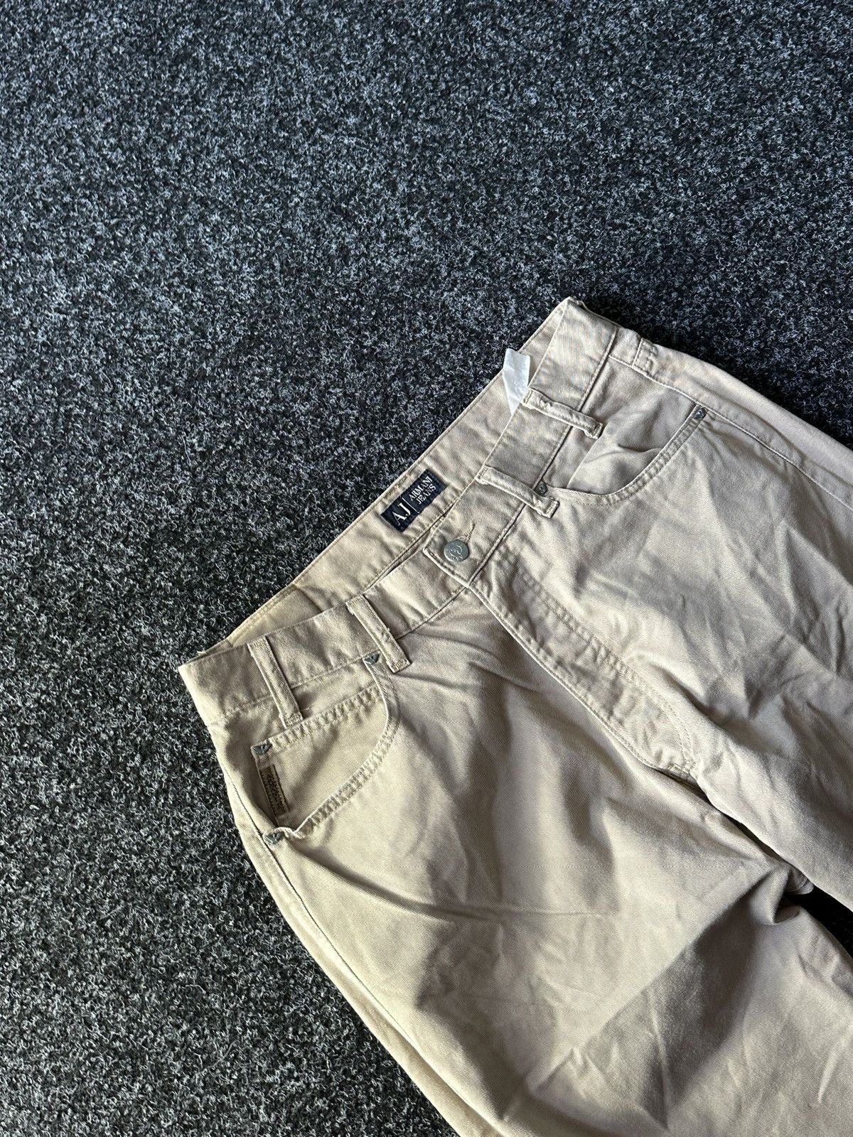 Armani × Vintage 🤎Vintage 00s Armani Jeans Italy denim pants RARE Size US 34 / EU 50 - 2 Thumbnail