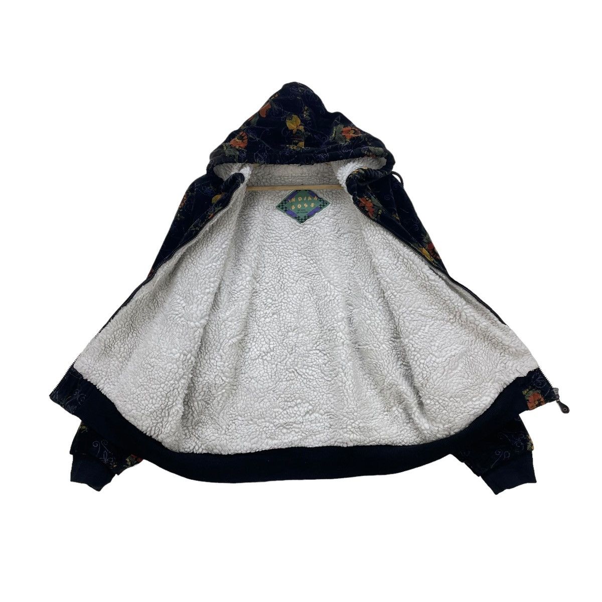 Japanese Brand 💥Art Japanese Brand Indoan Boss Full Print Hooded Shearling Size US M / EU 48-50 / 2 - 4 Thumbnail