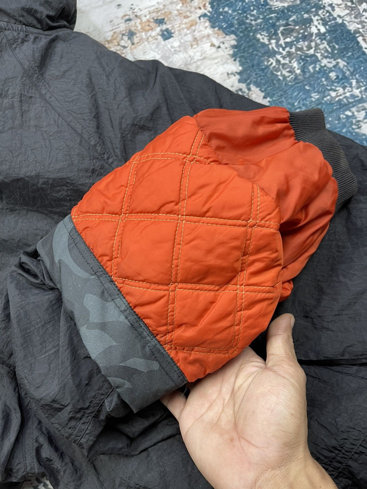 Nike Vtg 90s NIKE Big Swoosh Thick Quilted Coach Jacket Size US L / EU 52-54 / 3 - 18 Thumbnail