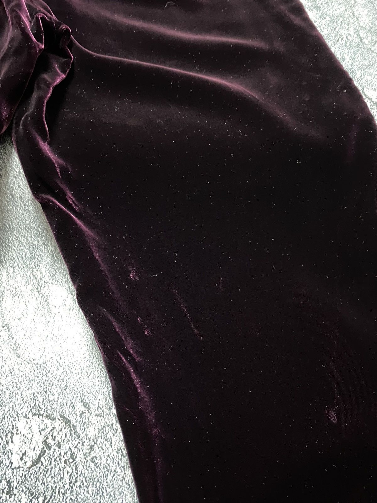 Tom Ford Tom Ford Midnight Purple Velvet black side stripes pants Size 27" / US 4 / IT 40 - 14 Thumbnail