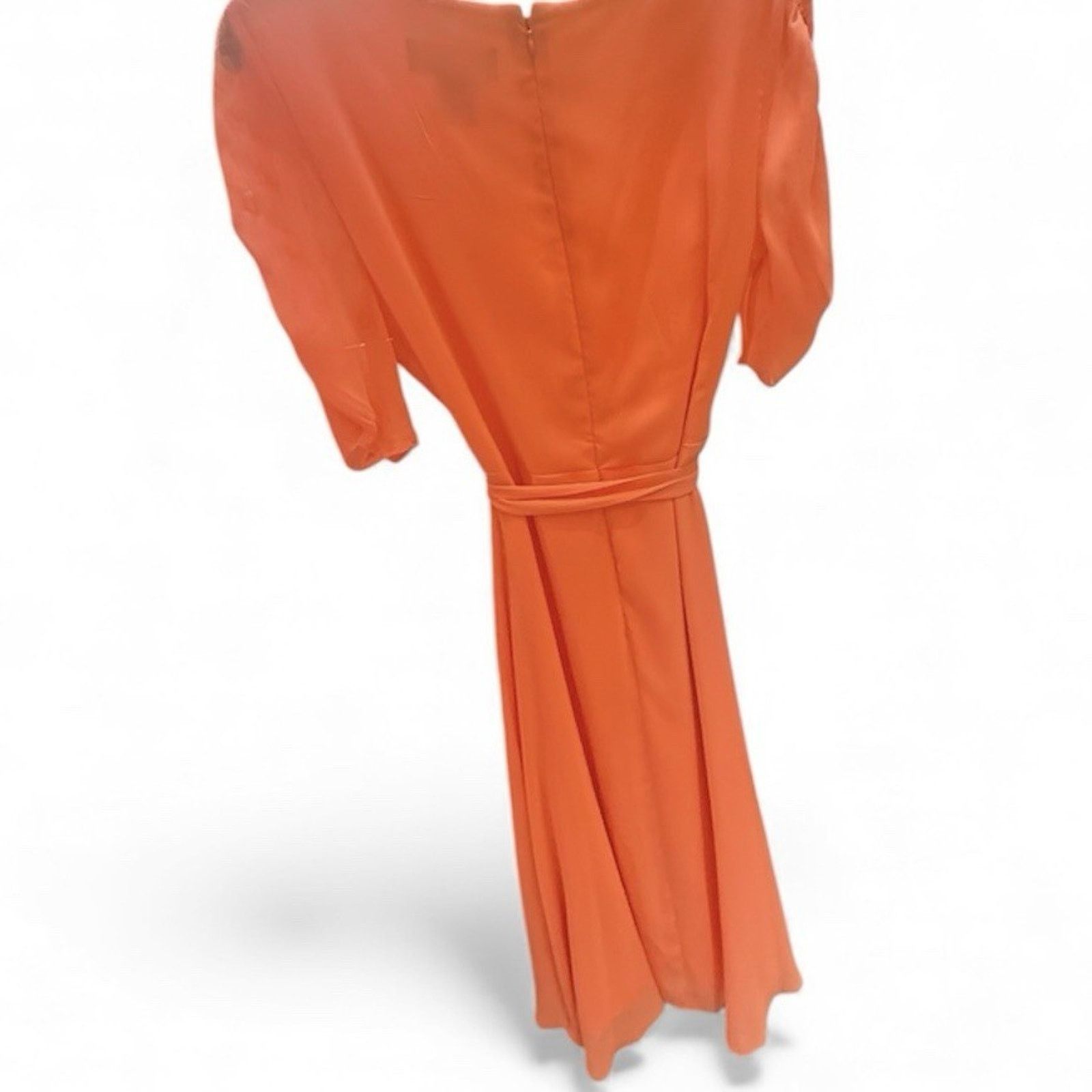 DKNY DKNY Women's Coral Wrap Dress with Ruched Sleeves Size 4 Size S / US 4 / IT 40 - 5 Thumbnail